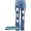 4" Custom Iron-On Letters for Senior Jeans – Personalize Denim, Jackets & More!
