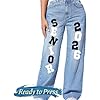 4" Custom Iron-On Letters for Senior Jeans – Personalize Denim, Jackets & More!
