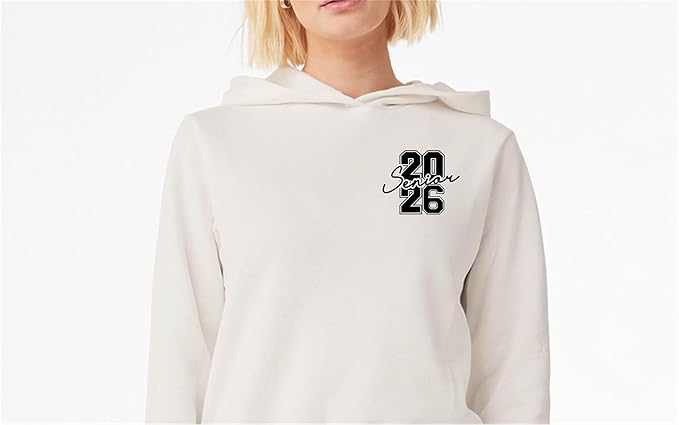 Senior 2026 HTV Iron-On Vinyl – Custom Heat Transfer for Class of 2026 Shirts, Hoodies, & DIY Graduation Crafts