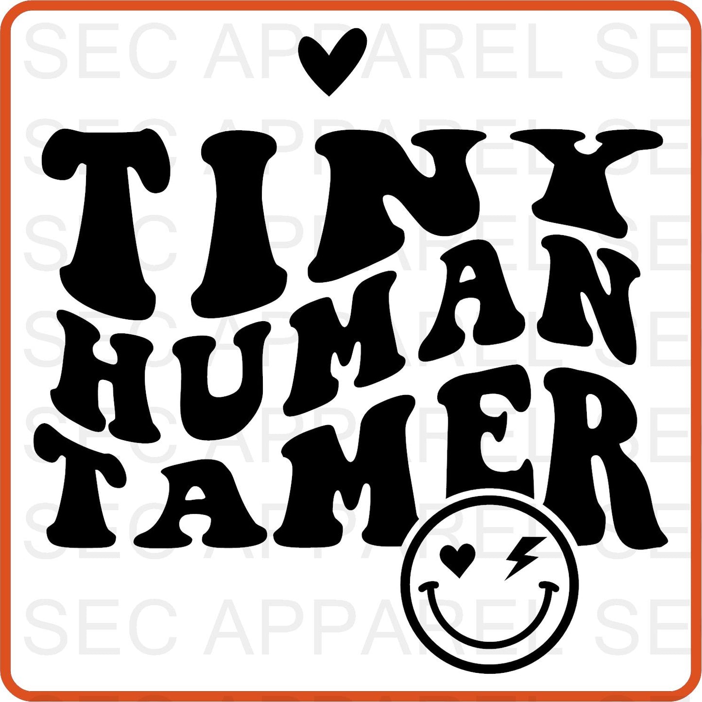 Teacher Iron On Decals Patches transfers vinyl for shirts, clothing | Professional| Tiny Human Tamer