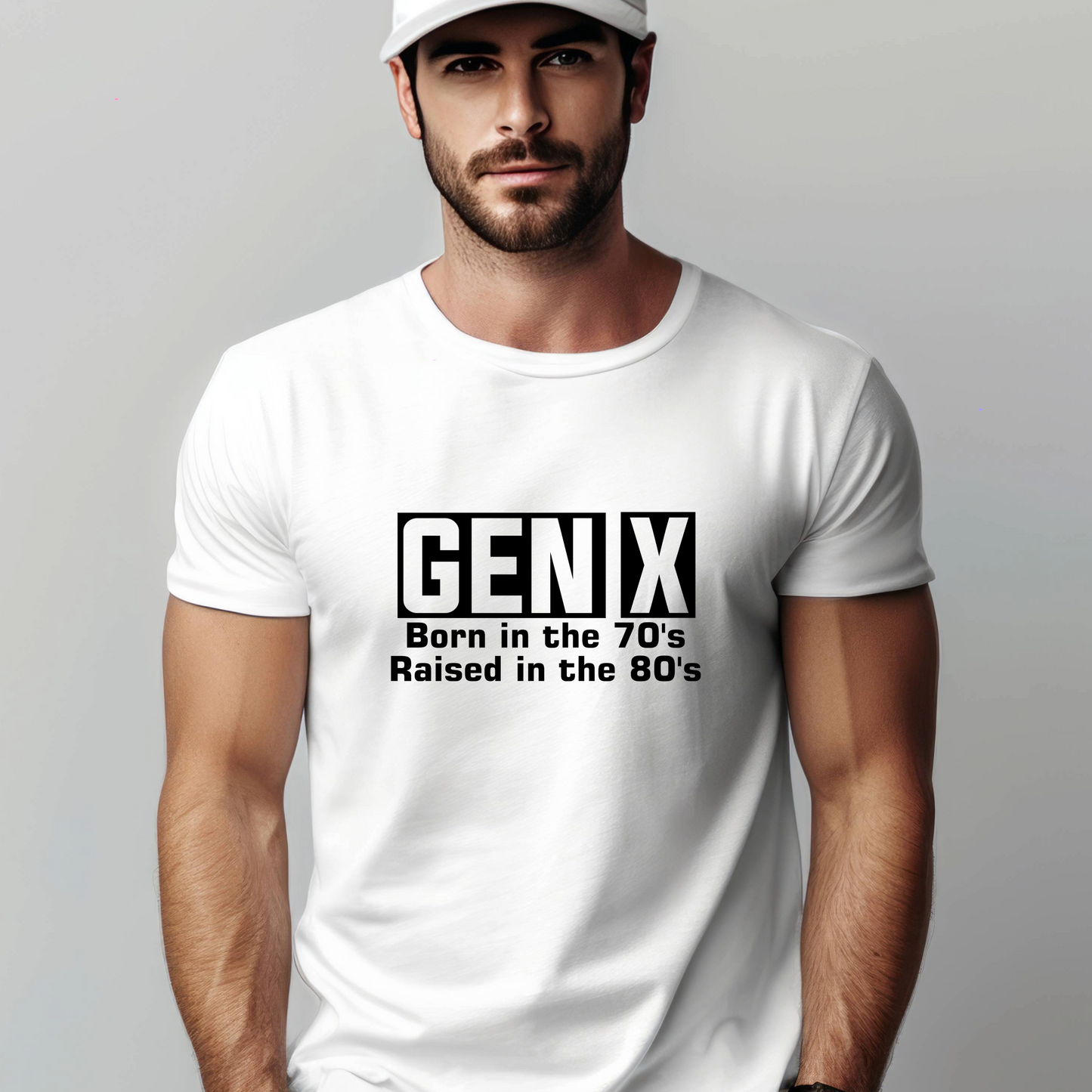 Generation X t-shirts | Crew neck | V Neck| Born in the 70s Raised in the 80s| SEC Apparel