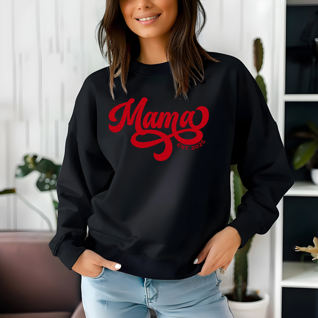 Mama Glitter Sweatshirt – Celebrate Motherhood in Sparkling Style