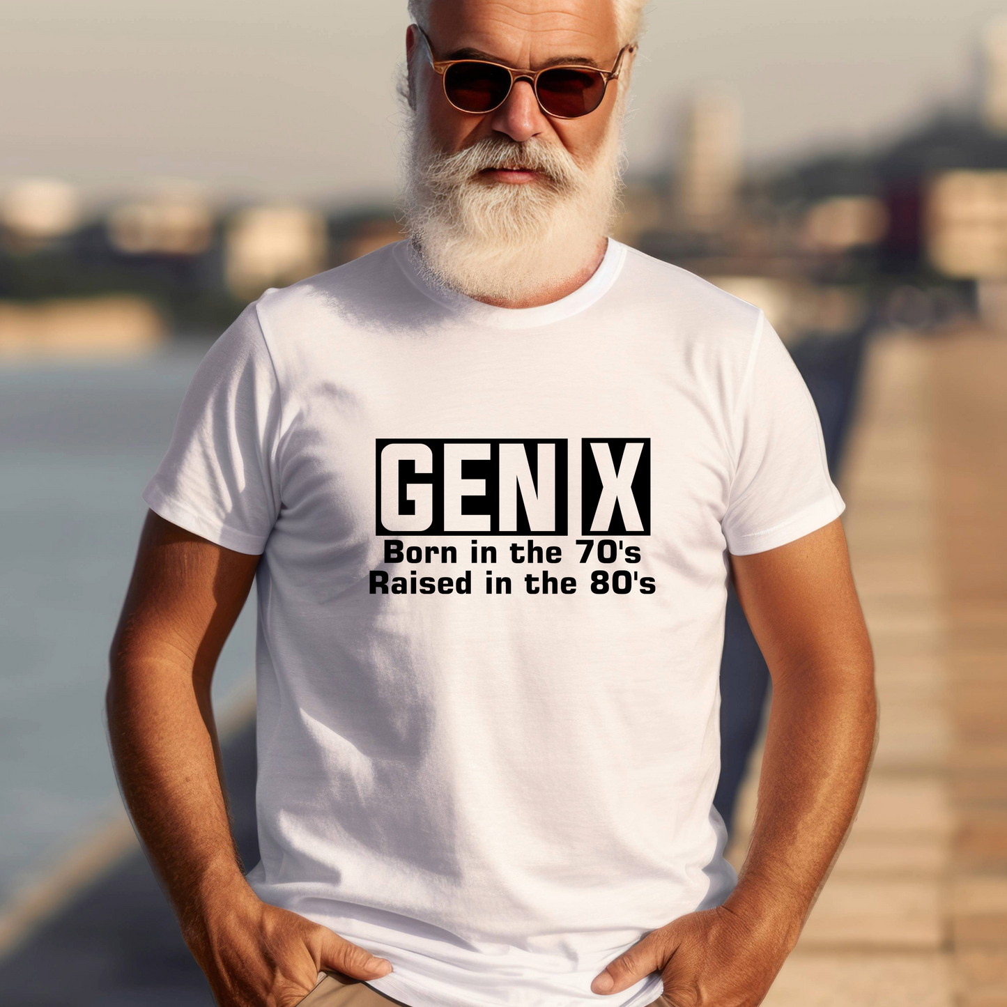 Generation X t-shirts | Crew neck | V Neck| Born in the 70s Raised in the 80s| SEC Apparel