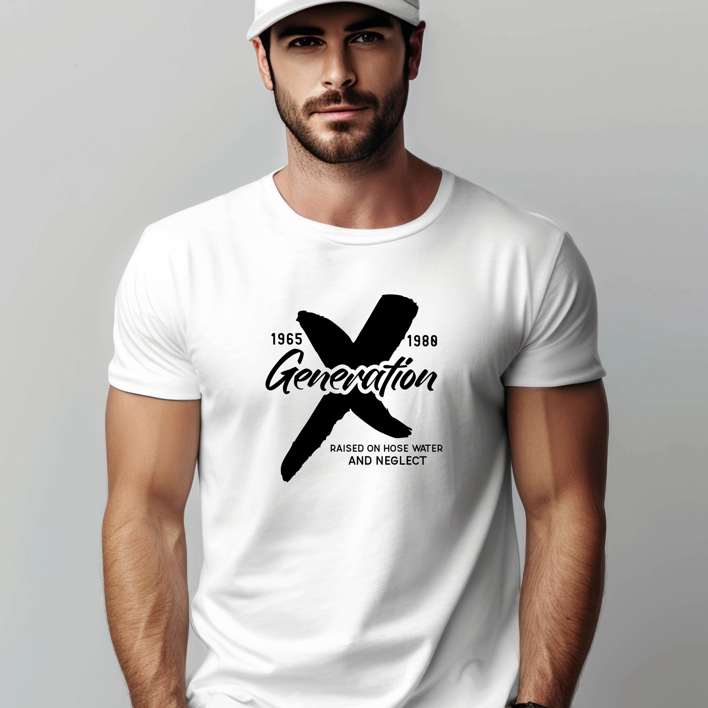 Generation X t-shirts | Crew neck | V Neck| Raised on hose water | SEC Apparel