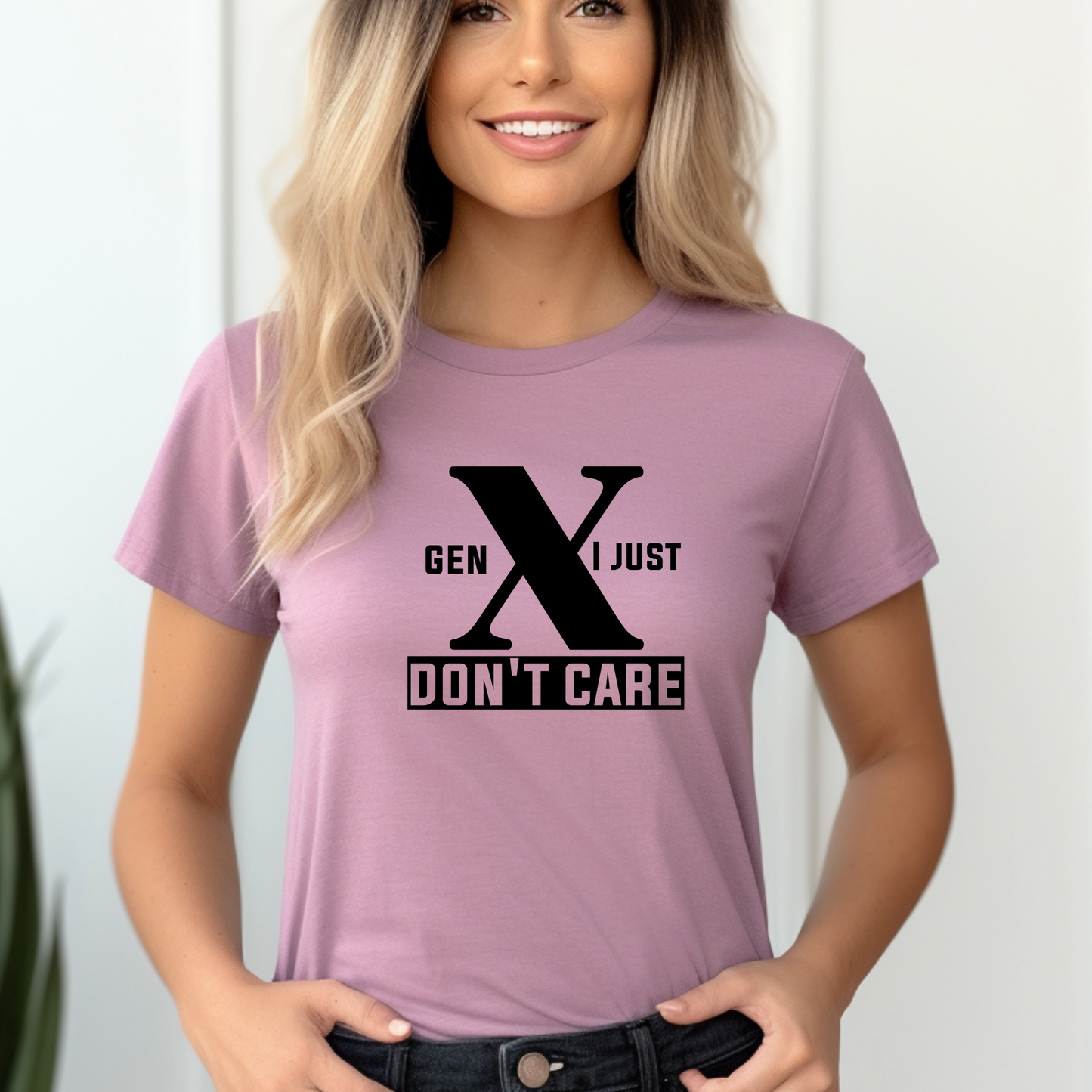 Generation X t-shirts | Crew neck | V Neck| I just Don't Care| SEC Apparel