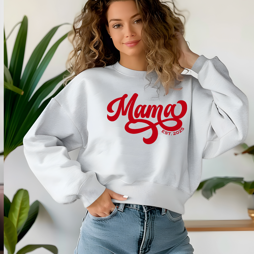 Mama Glitter Sweatshirt – Celebrate Motherhood in Sparkling Style