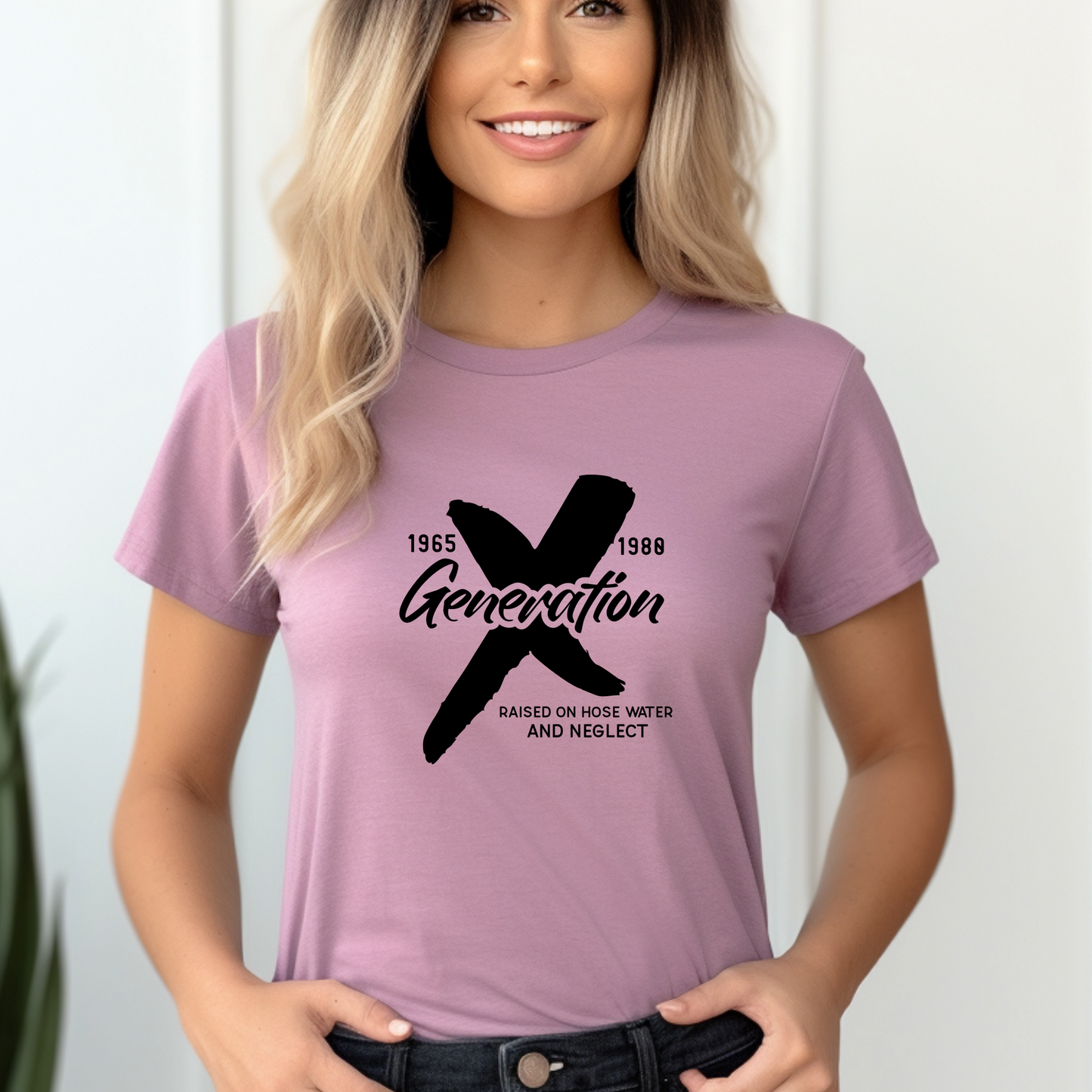 Generation X t-shirts | Crew neck | V Neck| Raised on hose water | SEC Apparel