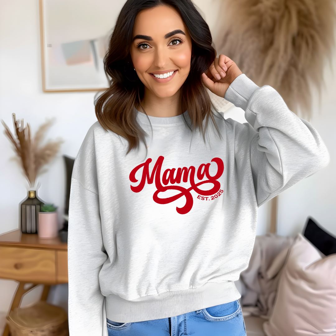 Mama Glitter Sweatshirt – Celebrate Motherhood in Sparkling Style