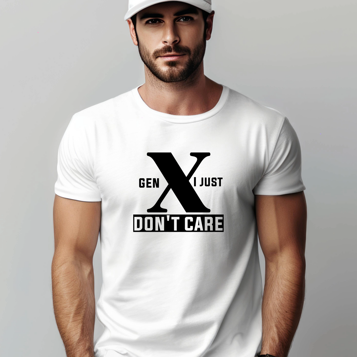 Generation X t-shirts | Crew neck | V Neck| I just Don't Care| SEC Apparel