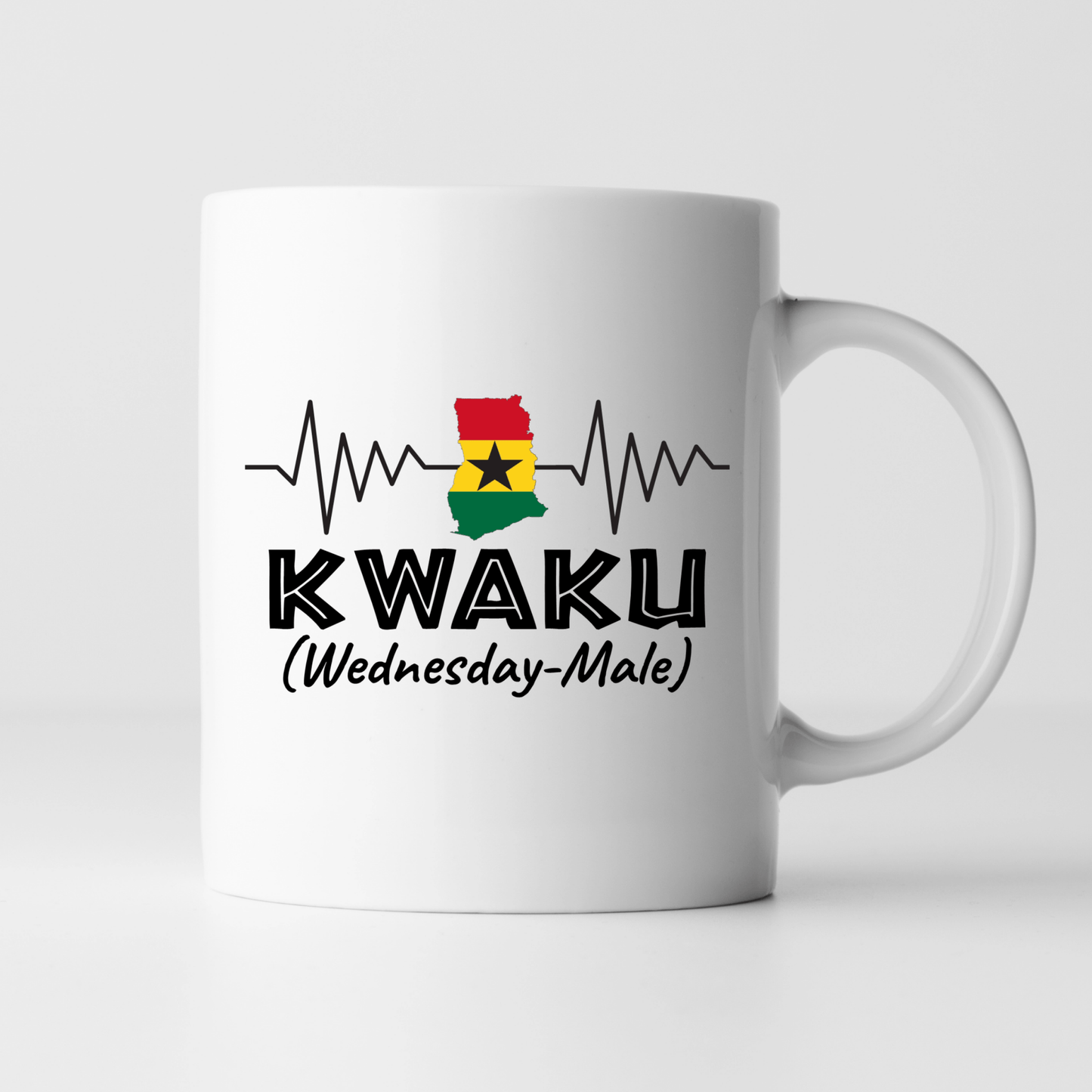 African Mugs - 11oz Coffee Mug | Gifts | SEC Apparel | Ghana Name - Kwaku - secapparelonline