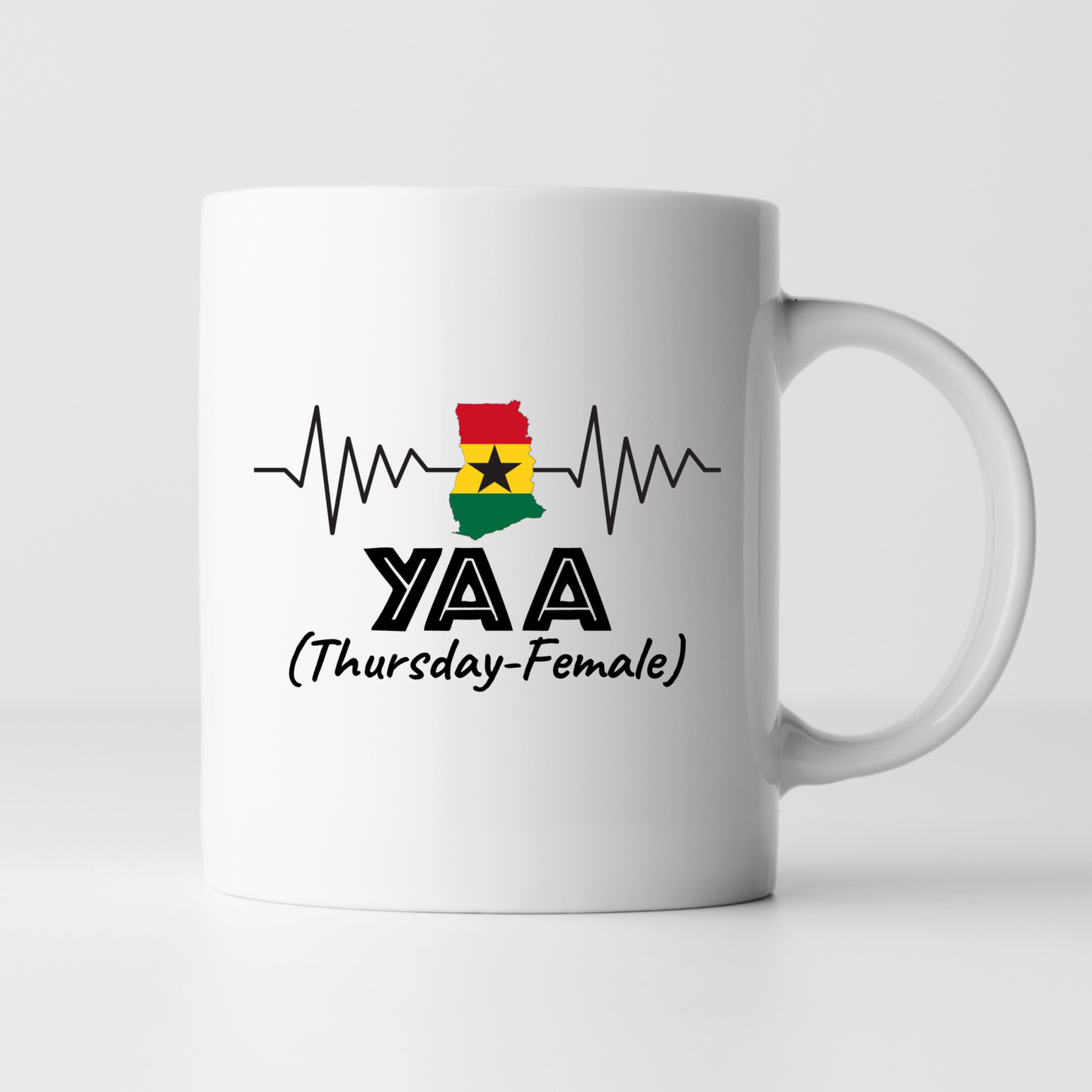 African Mugs - 11oz Coffee Mug | Gifts | SEC Apparel | Ghana Name - Yaa - secapparelonline