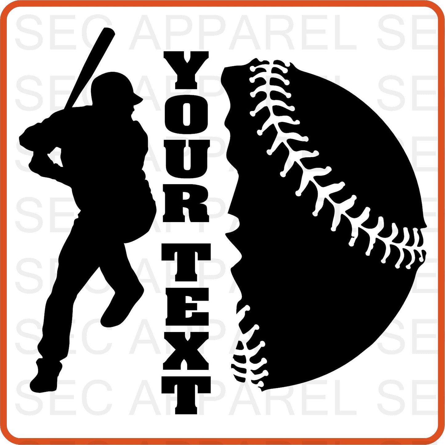 Custom Personalized Baseball Iron On Decals Patches transfers vinyl for shirts, clothing | Sport Fan