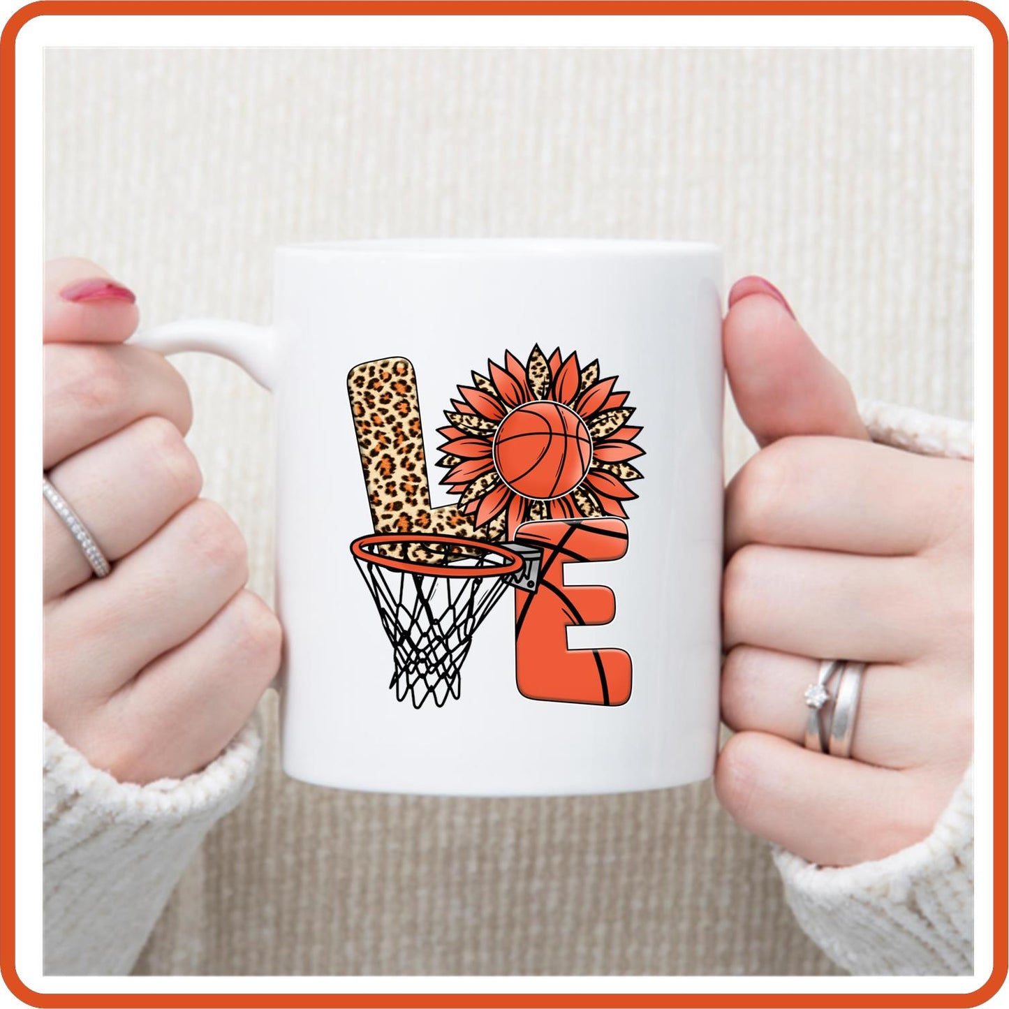 Basketball Fan Mugs - 11oz Coffee Mug | Sport Fan Mugs | Love Basketball - secapparelonline