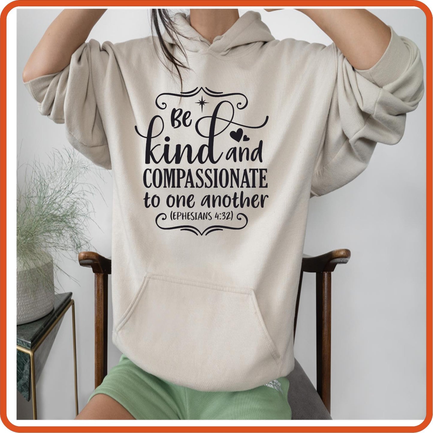 Be Kind and Compassionate | Bible | Religious Iron On Decals Patches by SEC Apparel - secapparelonline