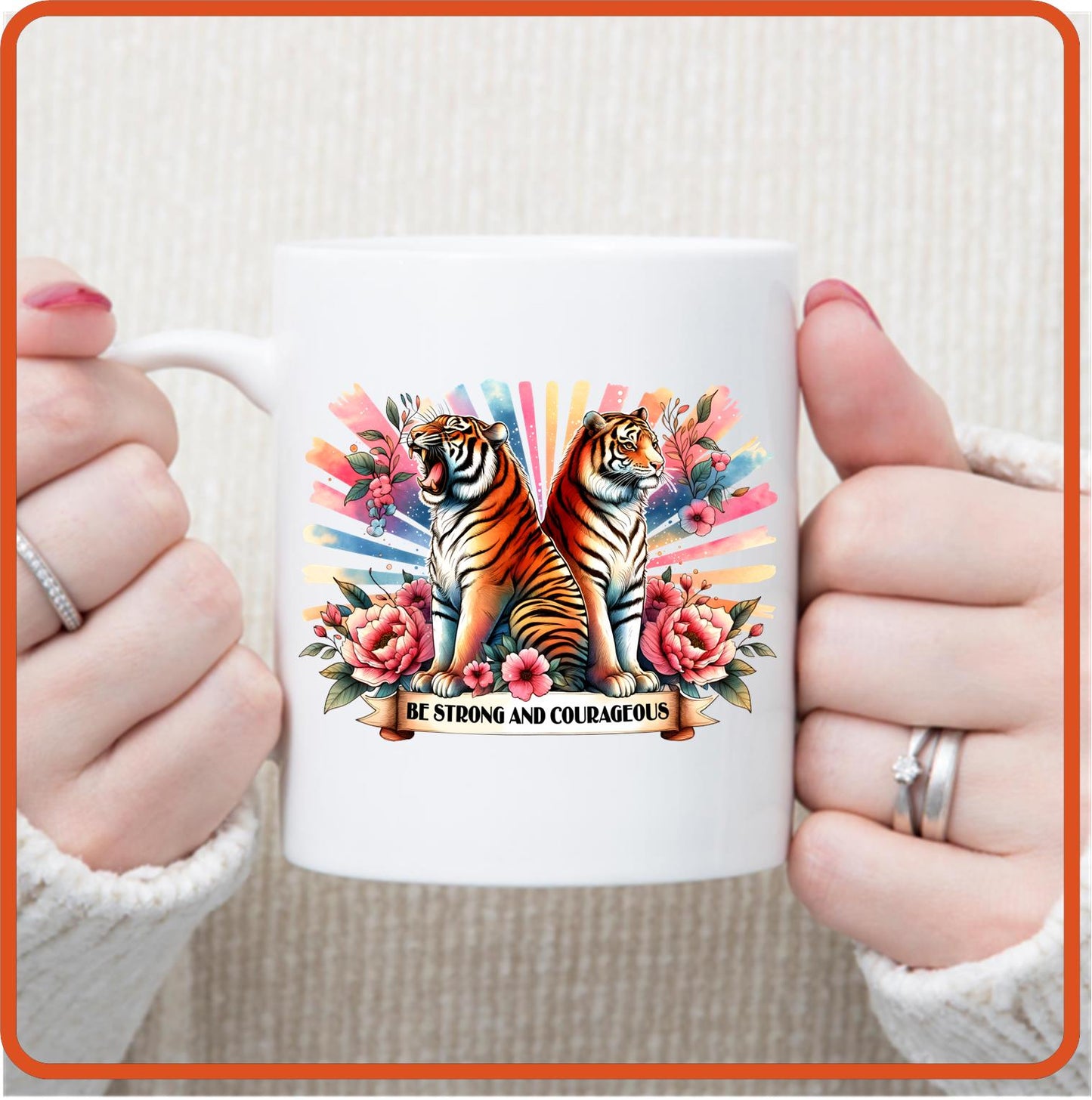 Be Strong and Courageous | Christian | Religious Mugs - 11oz Coffee Mug by SEC Apparel - secapparelonline