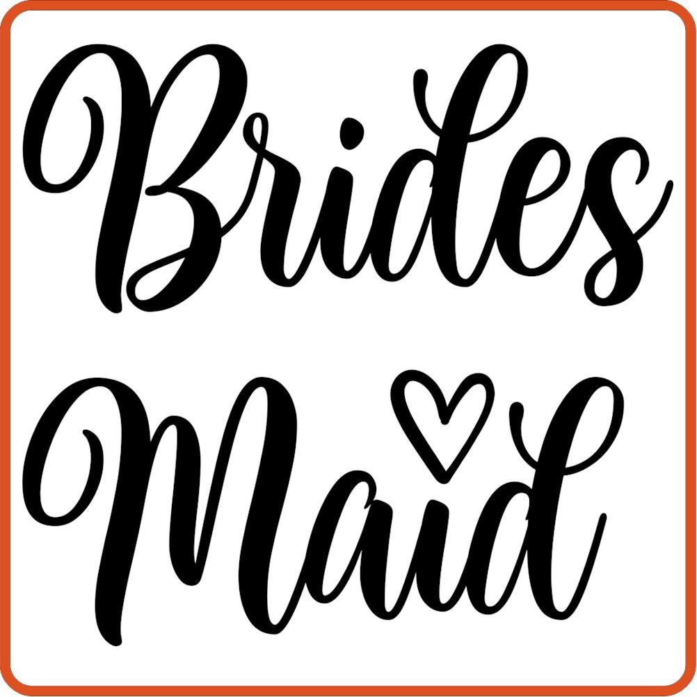 Bridesmaid | Bachelorette Iron On Decal by SEC Apparel - secapparelonline