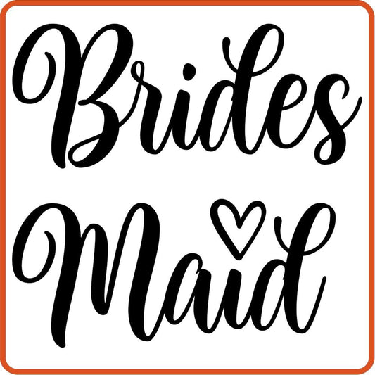 Bridesmaid | Bachelorette Iron On Decal by SEC Apparel - secapparelonline