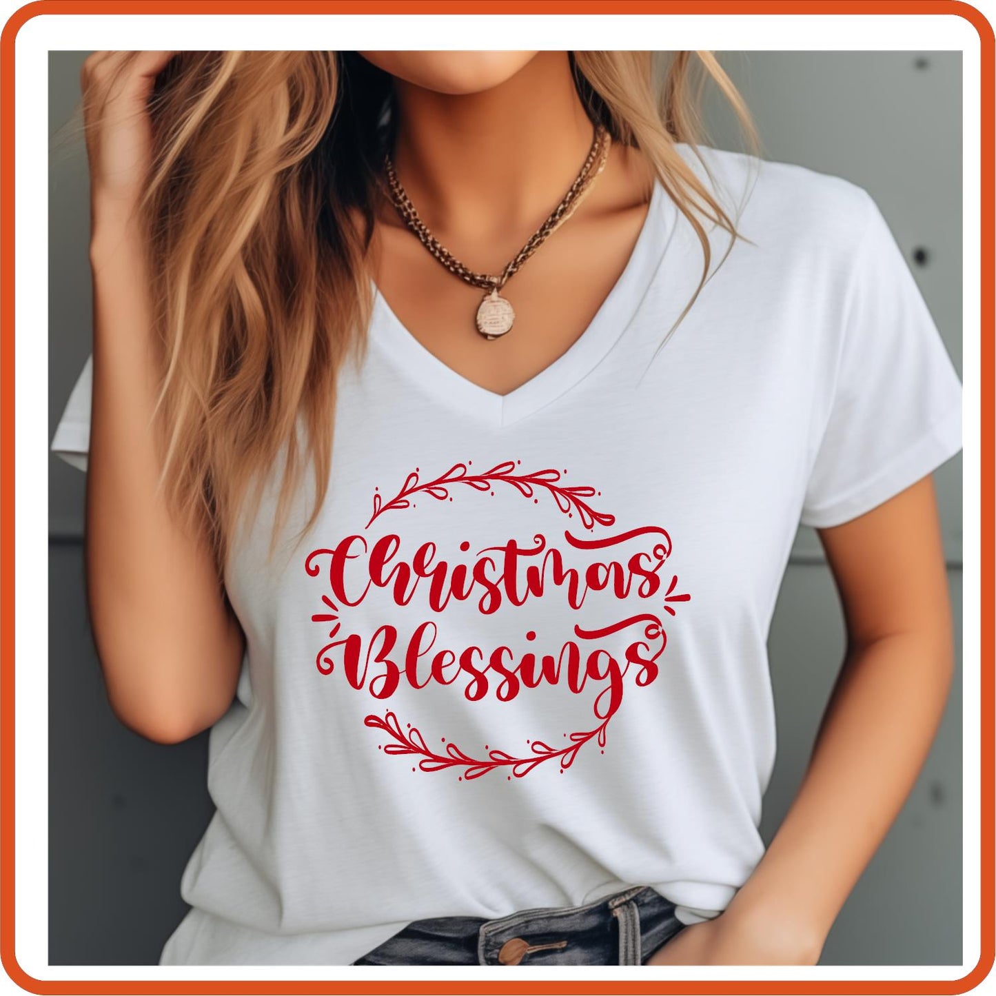 Christmas Graphic T Shirts| Unisex | SEC Apparel | Merry Christmas Blessings - secapparelonline