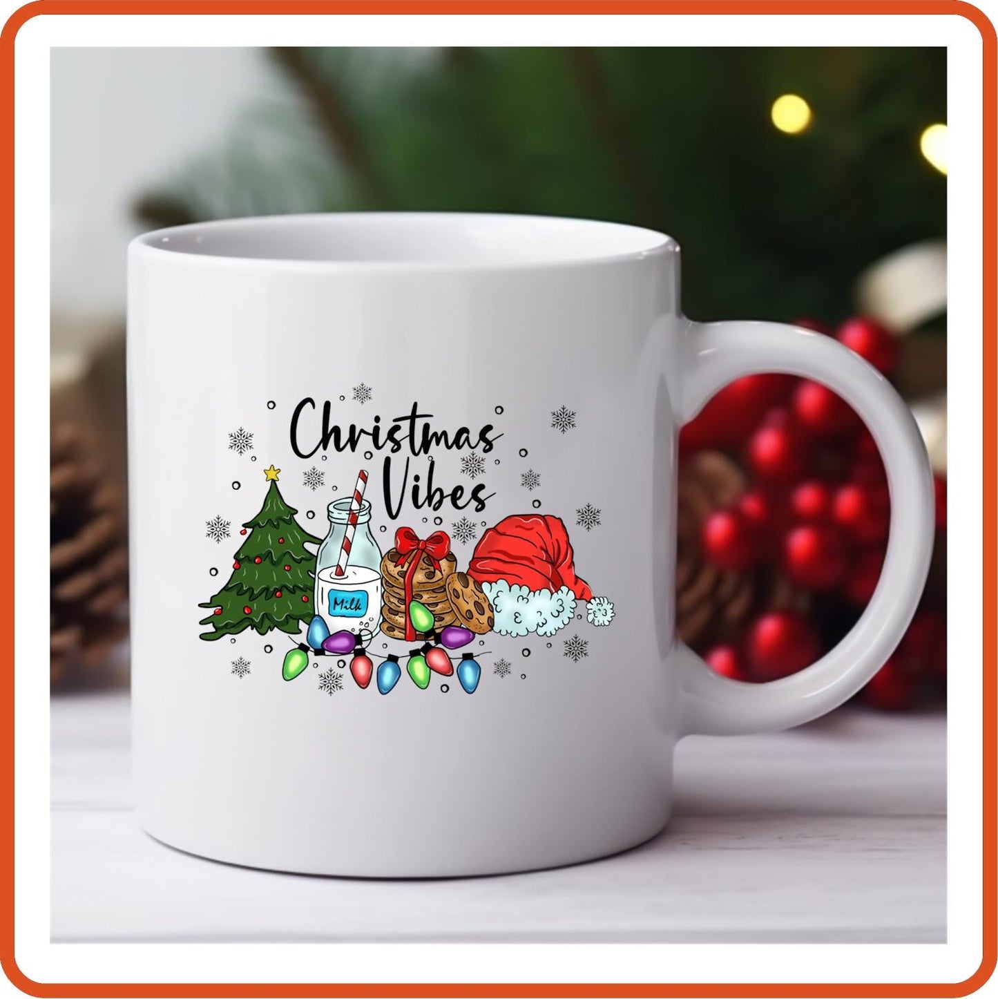 Christmas Mugs - 11oz Coffee Mug | Holiday Gift | SEC Apparel | Christmas Vibes - secapparelonline