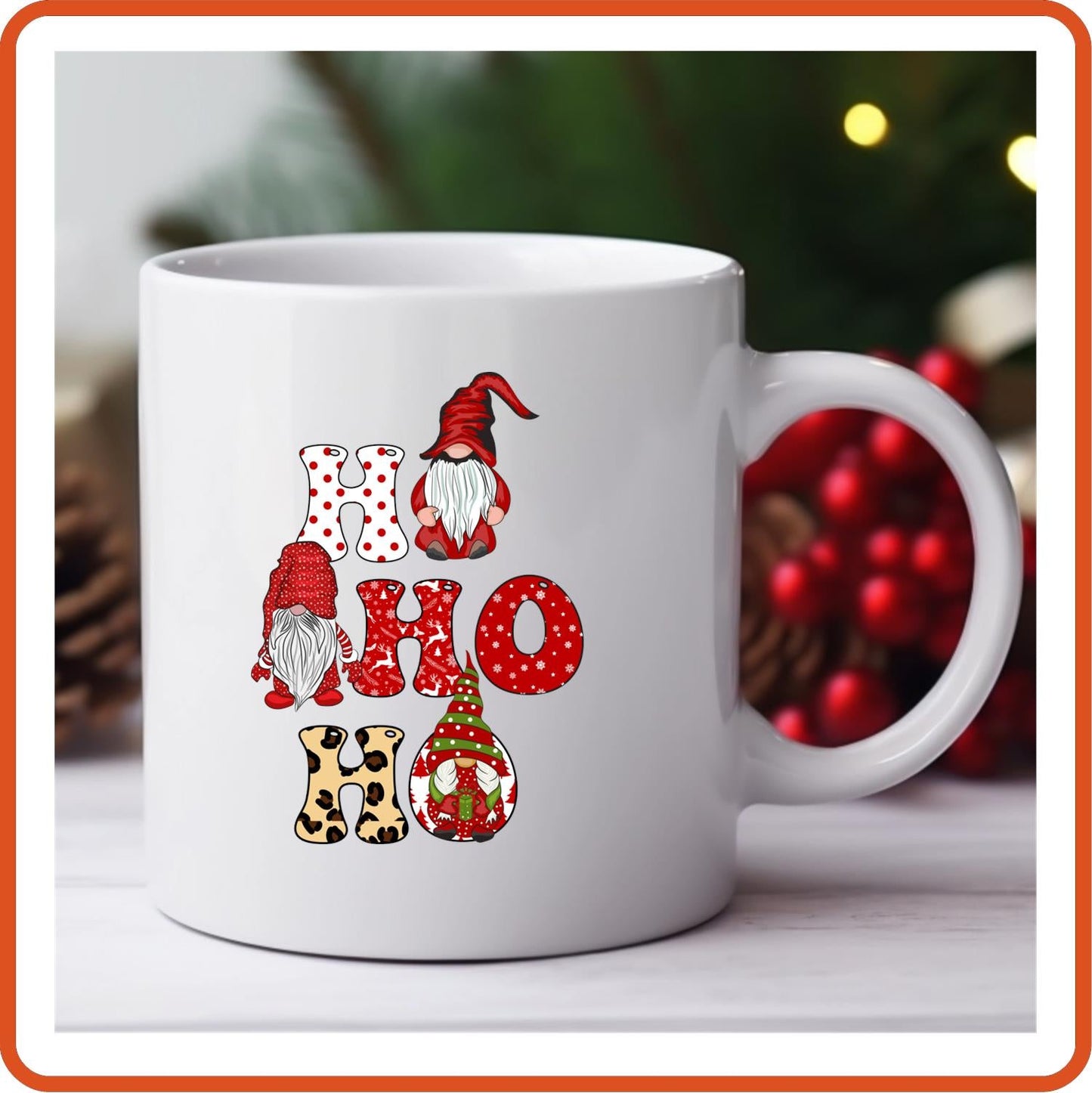 Christmas Mugs - 11oz Coffee Mug | Holiday Gift | SEC Apparel | Ho Ho Ho - secapparelonline