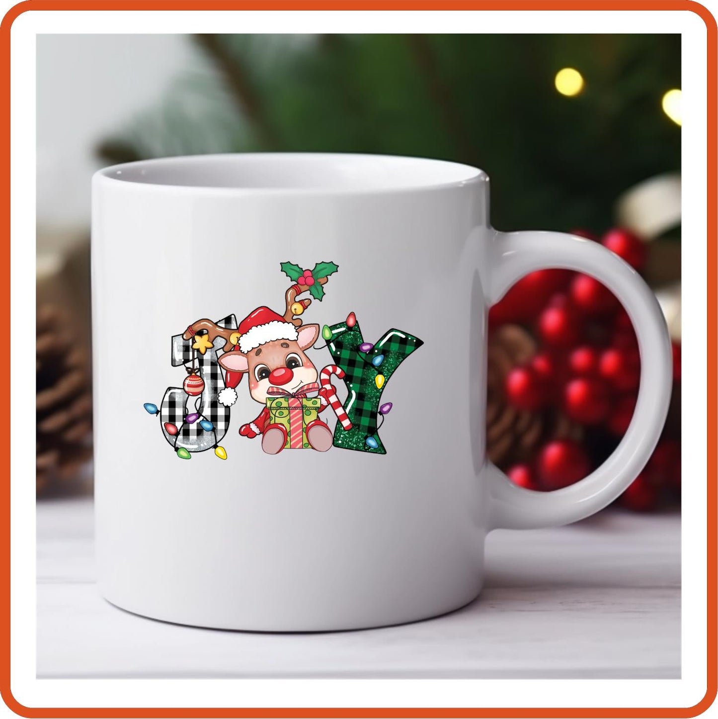 Christmas Mugs - 11oz Coffee Mug | Holiday Gift | SEC Apparel | Joy 1 - secapparelonline