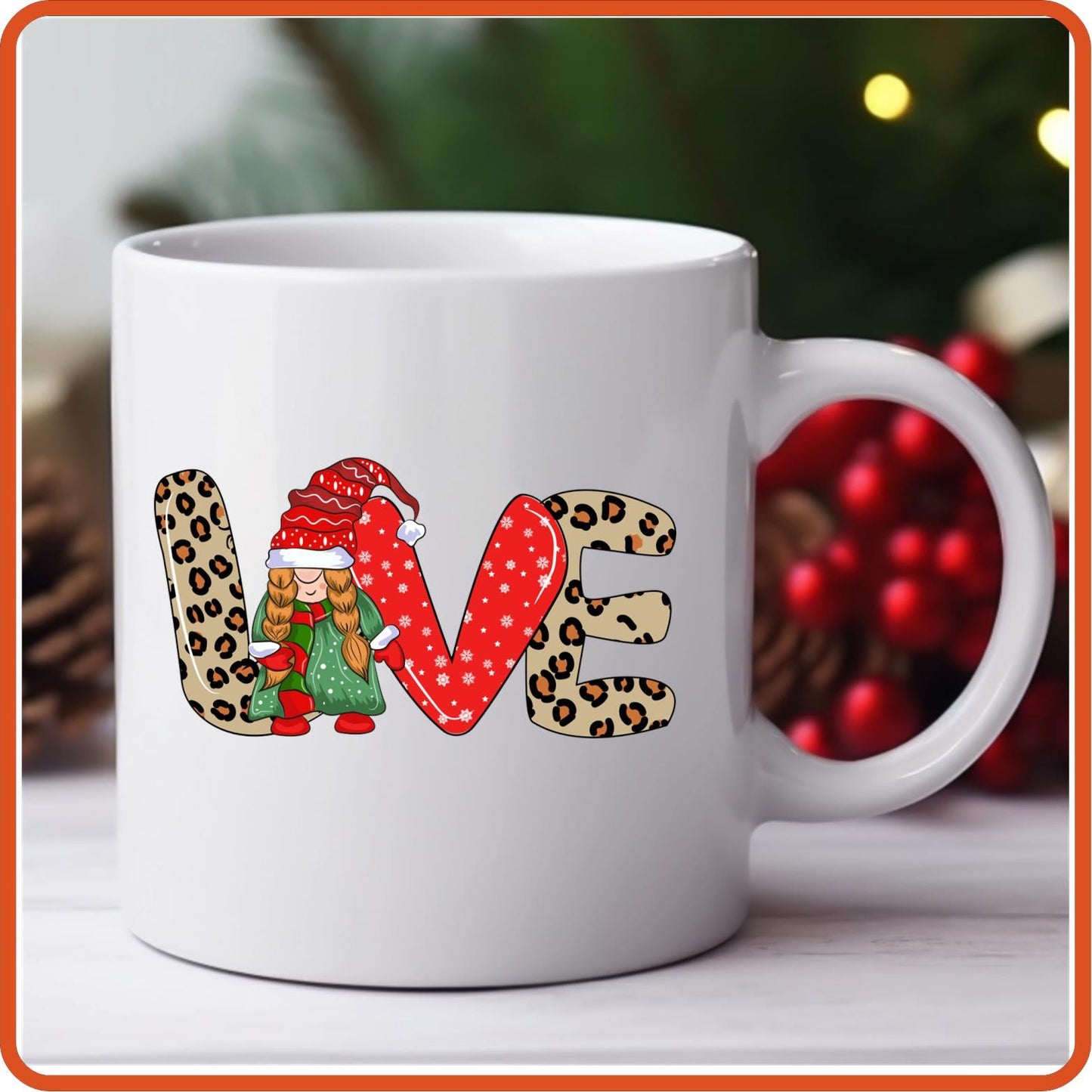 Christmas Mugs - 11oz Coffee Mug | Holiday Gift | SEC Apparel | Love - secapparelonline