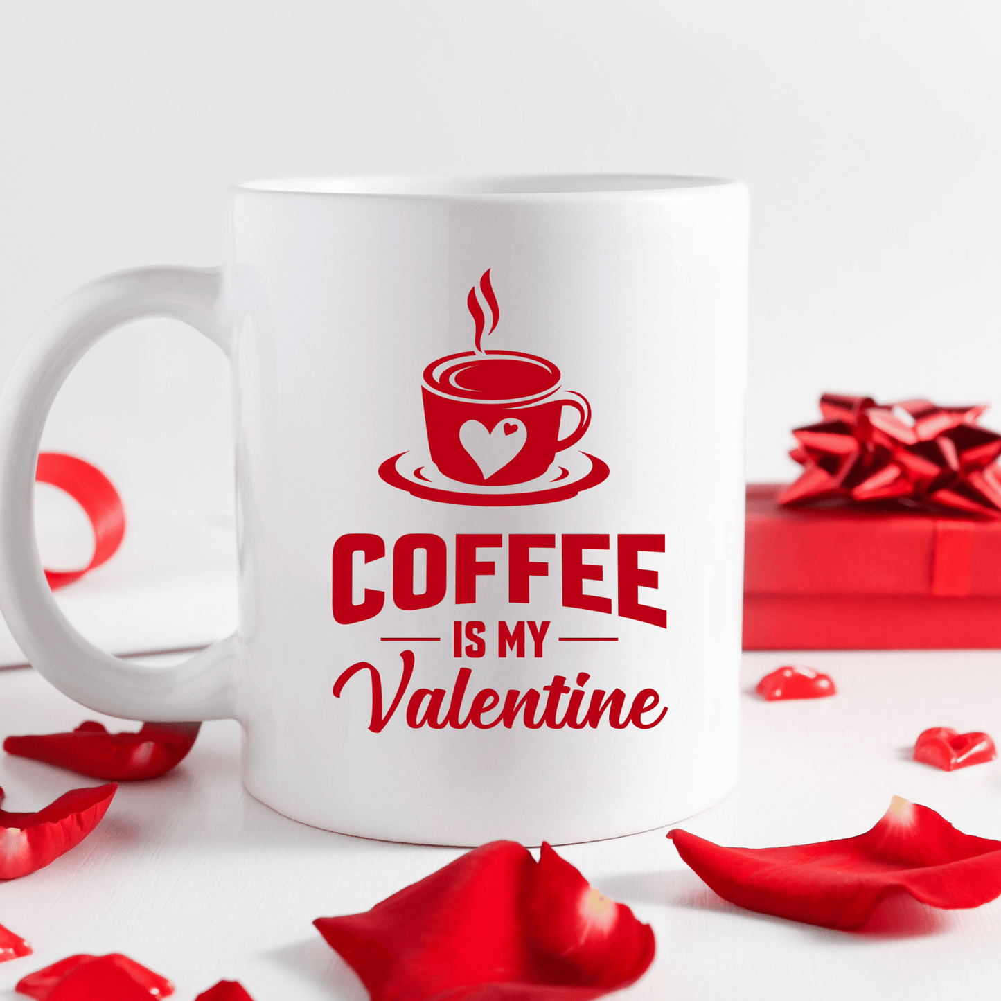 Coffee Is My Valentine Mug | Valentines Mugs - 11oz Mug by SEC Apparel - secapparelonline