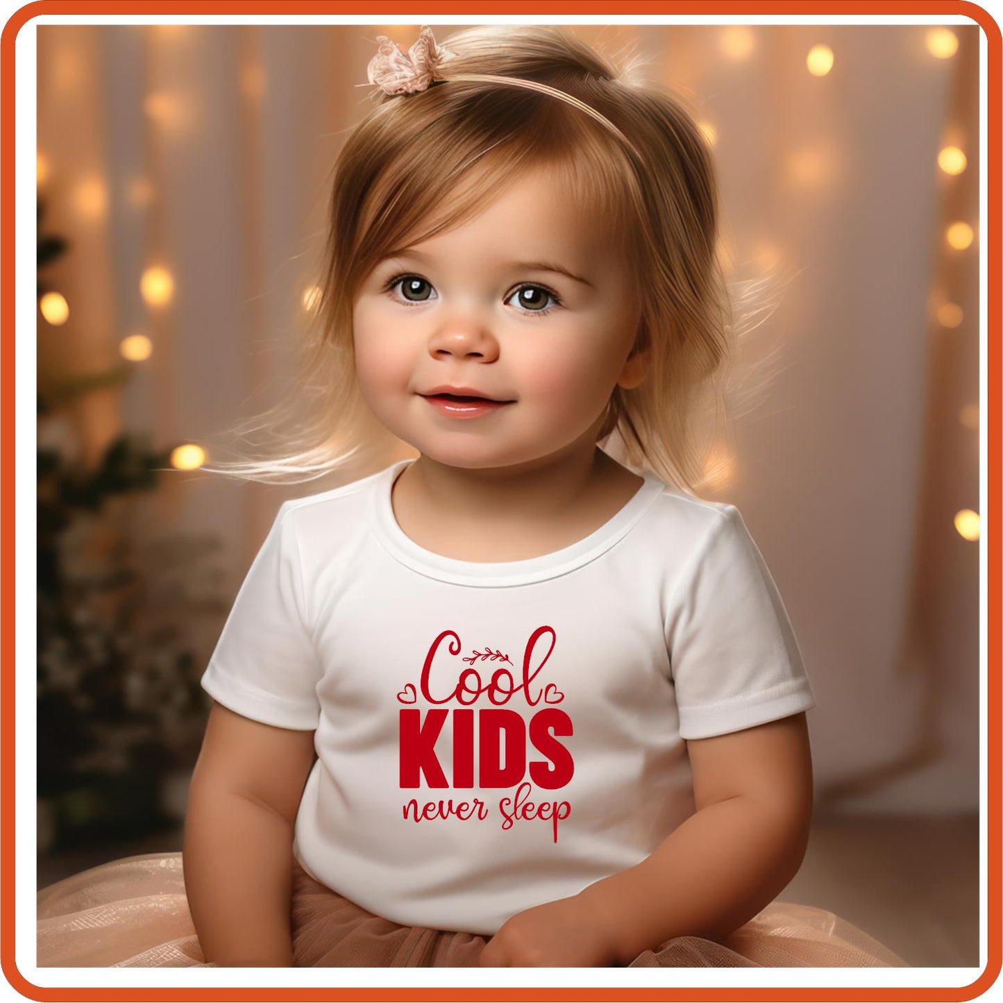 Cool Kids Never Sleep | New Baby Iron On Decal Patches by SEC Apparel - secapparelonline