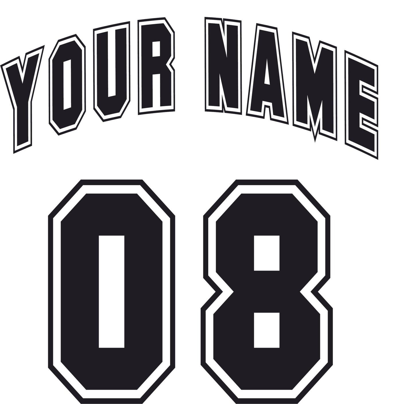 Customizable Iron - On Jersey Letters & Numbers - Create Your Own Team Uniforms - secapparelonline