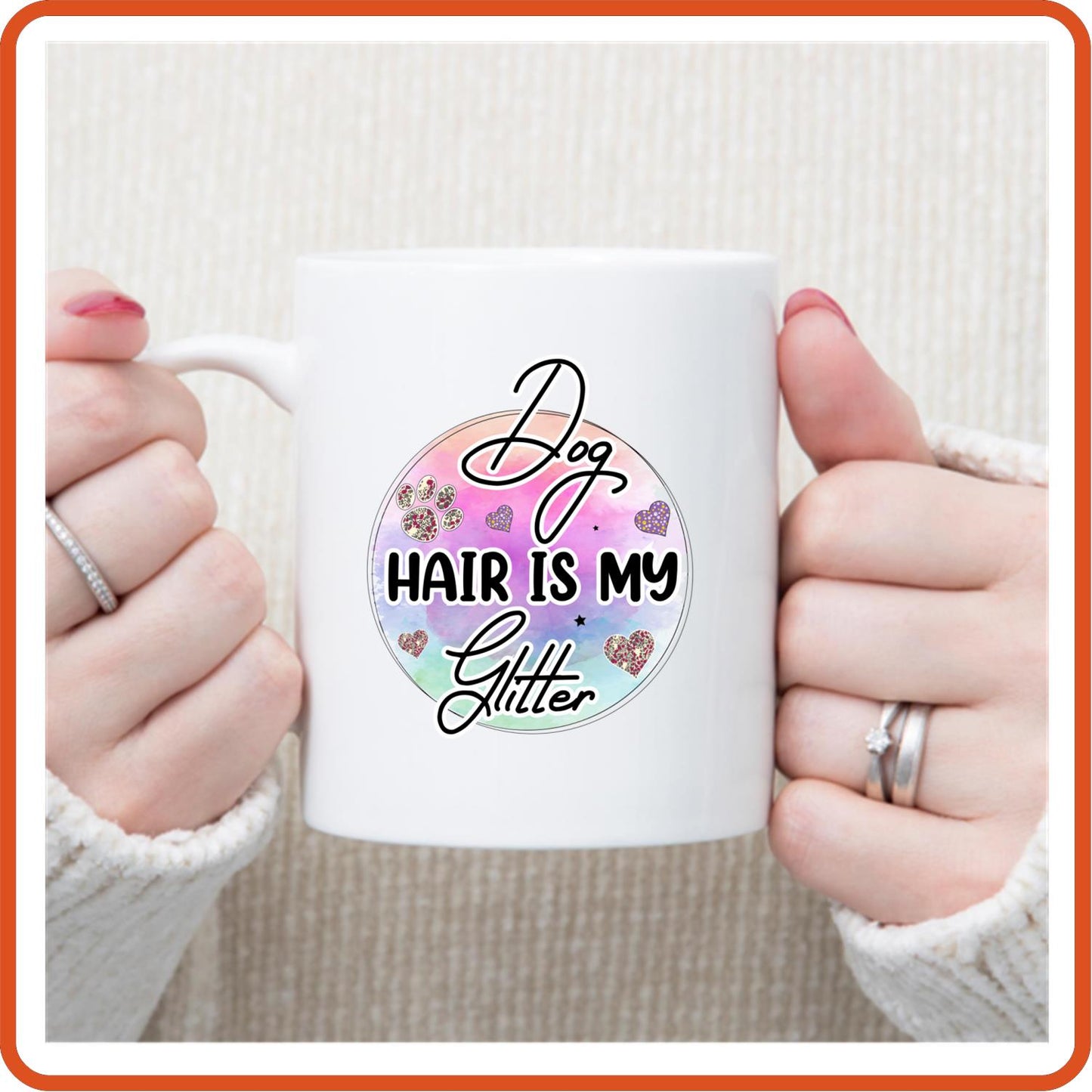 Dog Mugs - 11oz Coffee Mug | Pets Lover Mugs | Dog Hair Is My Glitter - secapparelonline
