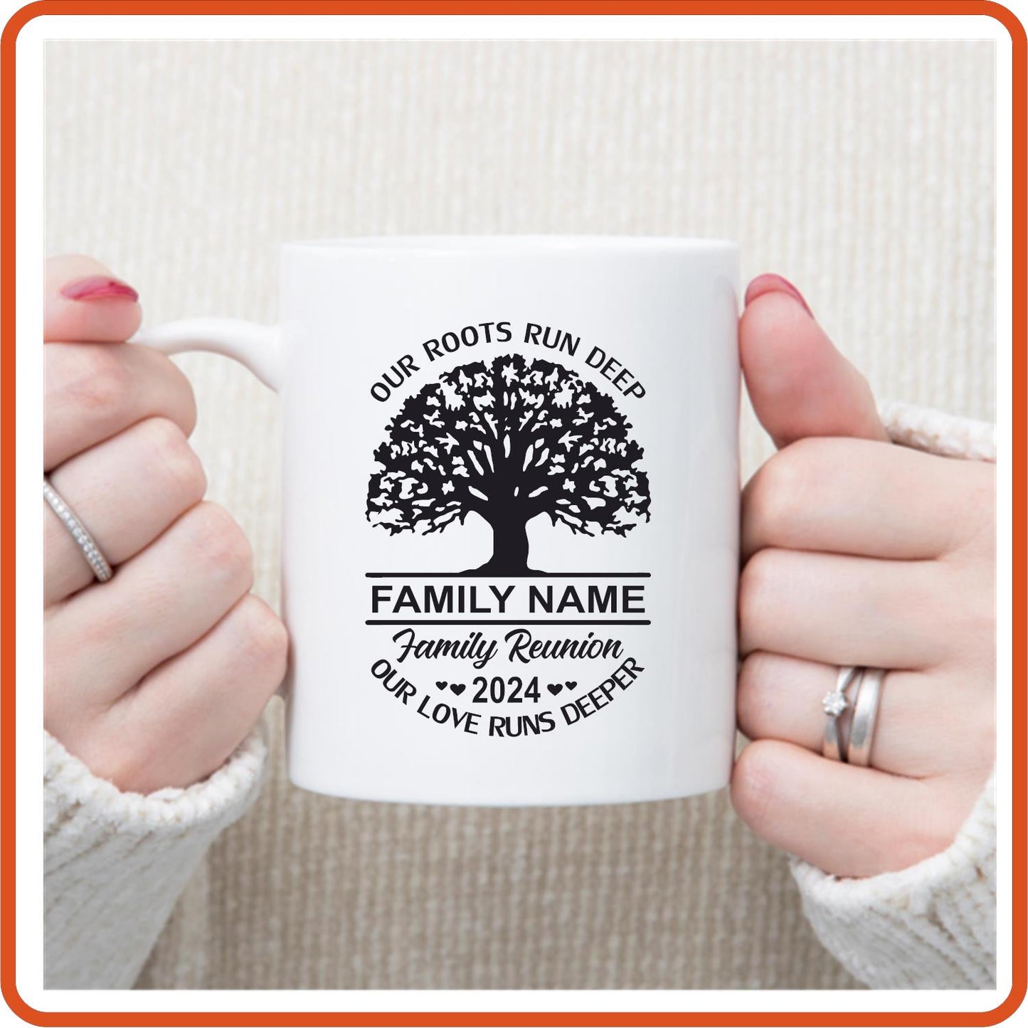 Family Reunion with Name | Family Mugs - 11oz Coffee Mug by SEC Apparel - secapparelonline