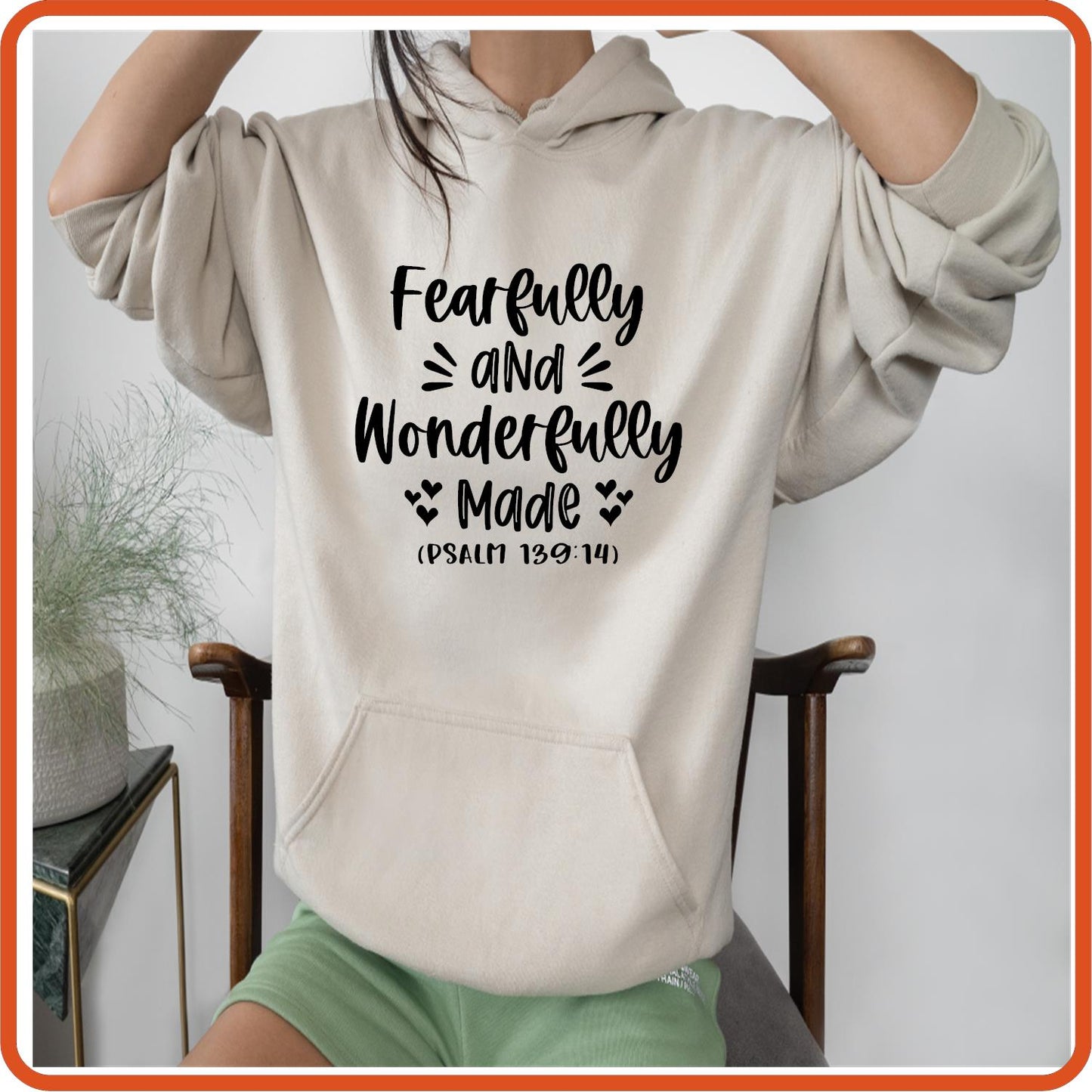 Fearfully and Wonderfully Made | Bible | Religious Iron On Decals Patches by SEC Apparel - secapparelonline