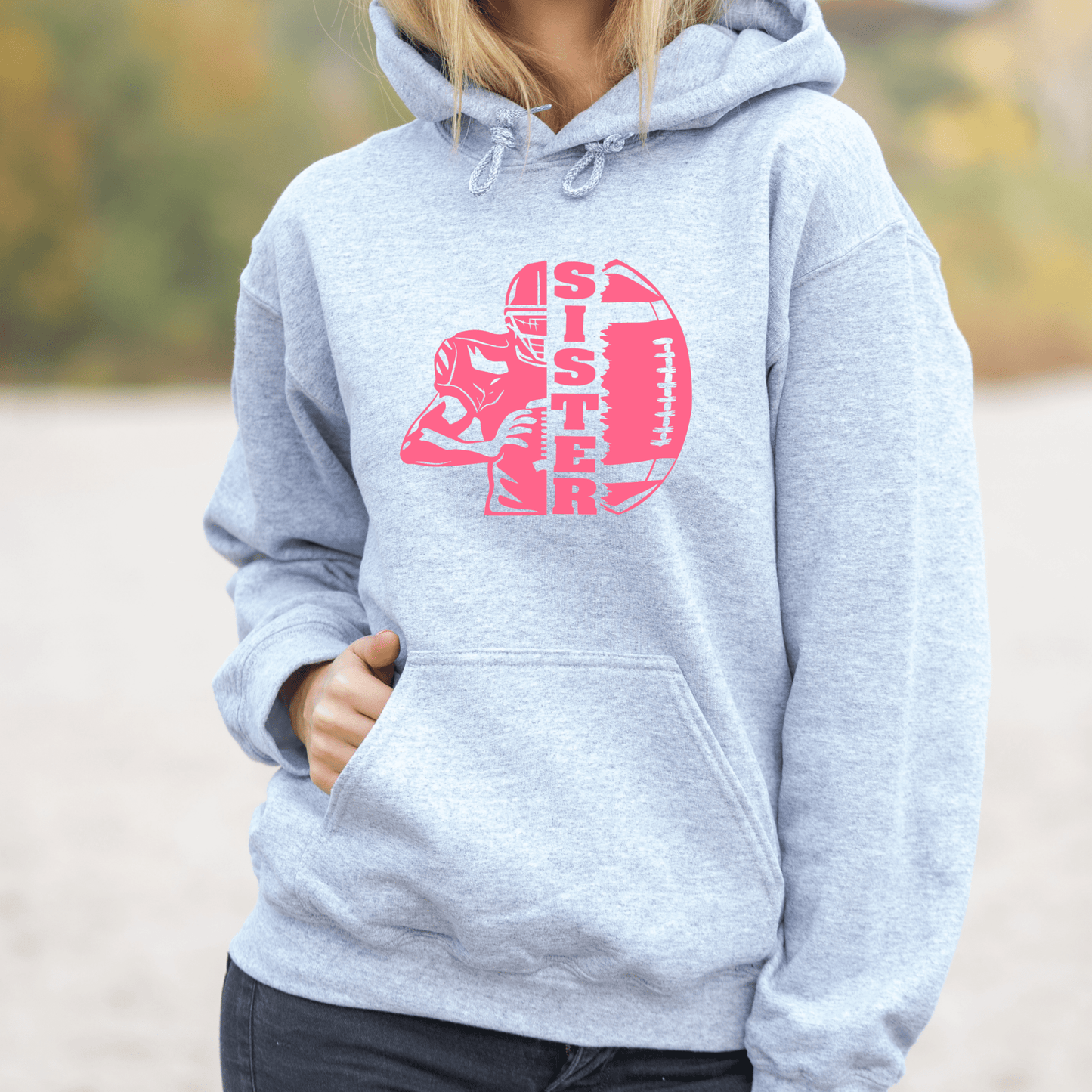 Football Sister Shirt | Crew neck | V Neck| Sweatshirt | Hoodie | SEC Apparel - secapparelonline
