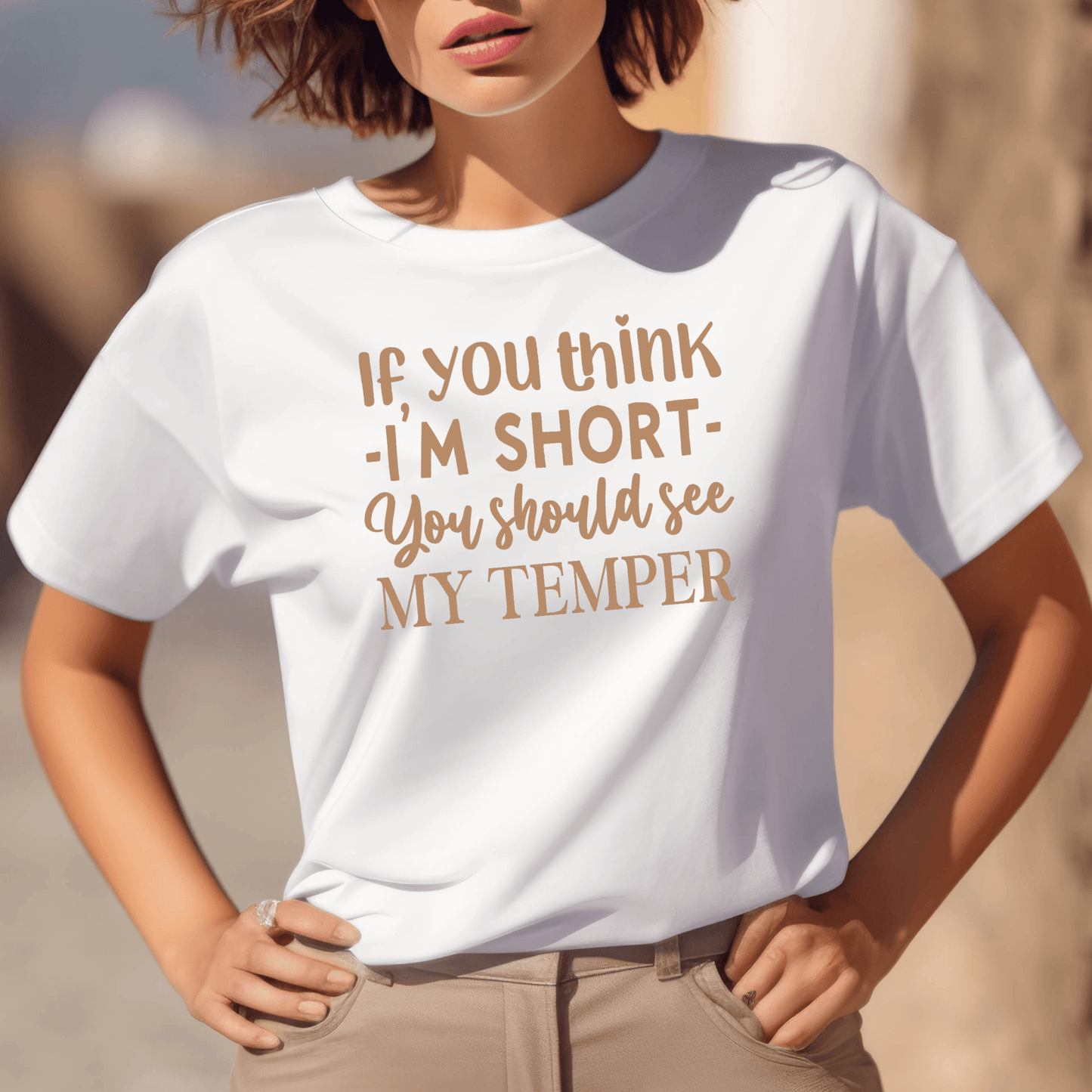 Funny Graphic T Shirt| Unisex | Funny Shirts | If You Think Am Short You should See My Temper - secapparelonline