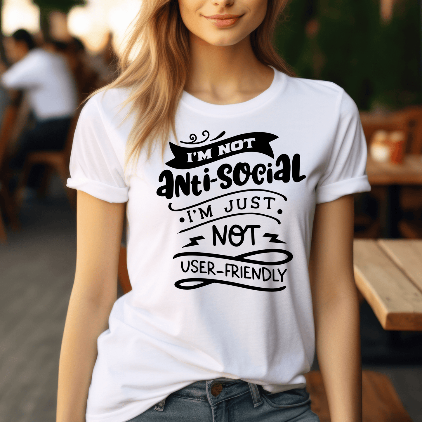 Funny Graphic T Shirt| Unisex | Funny Shirts | I'm Not Anti - Social - secapparelonline