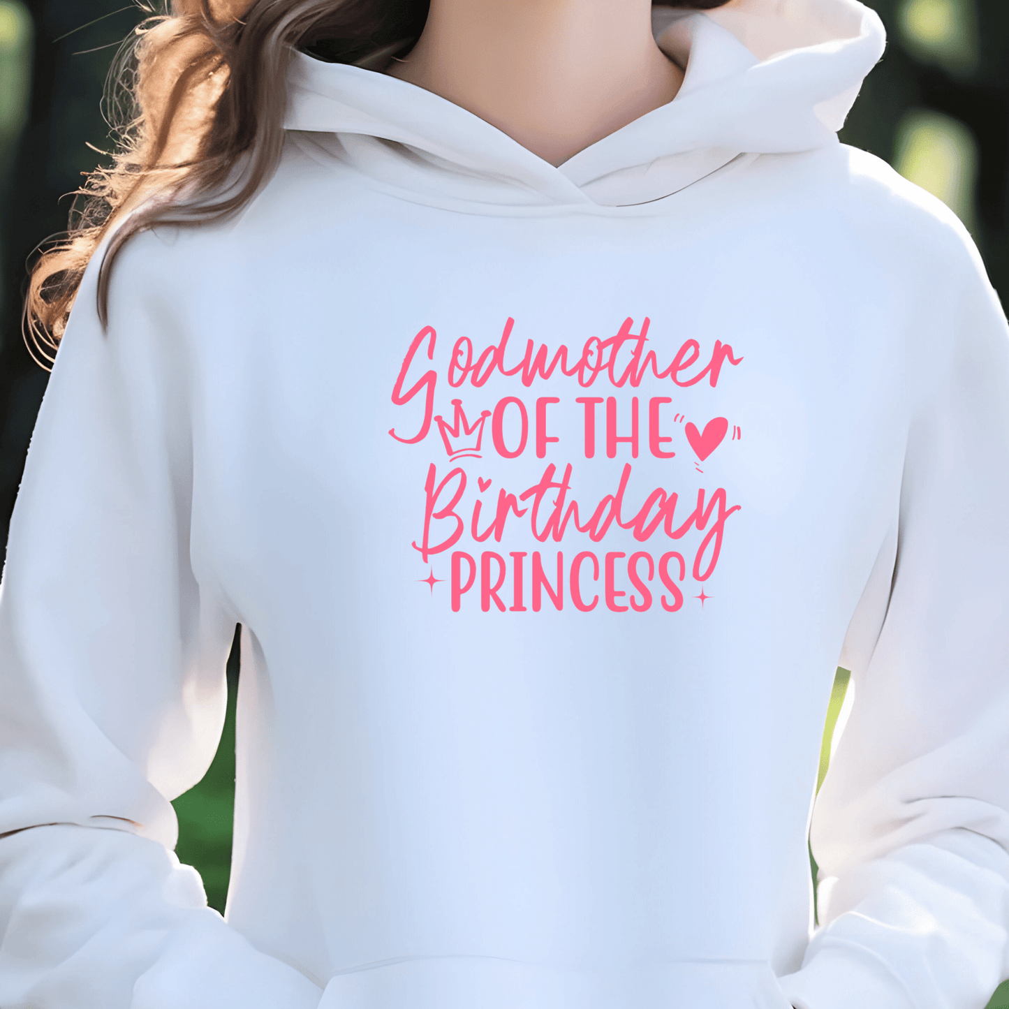 Godmother of the Birthday Princess Shirt | Crew neck | V Neck| Sweatshirt | Hoodie - secapparelonline
