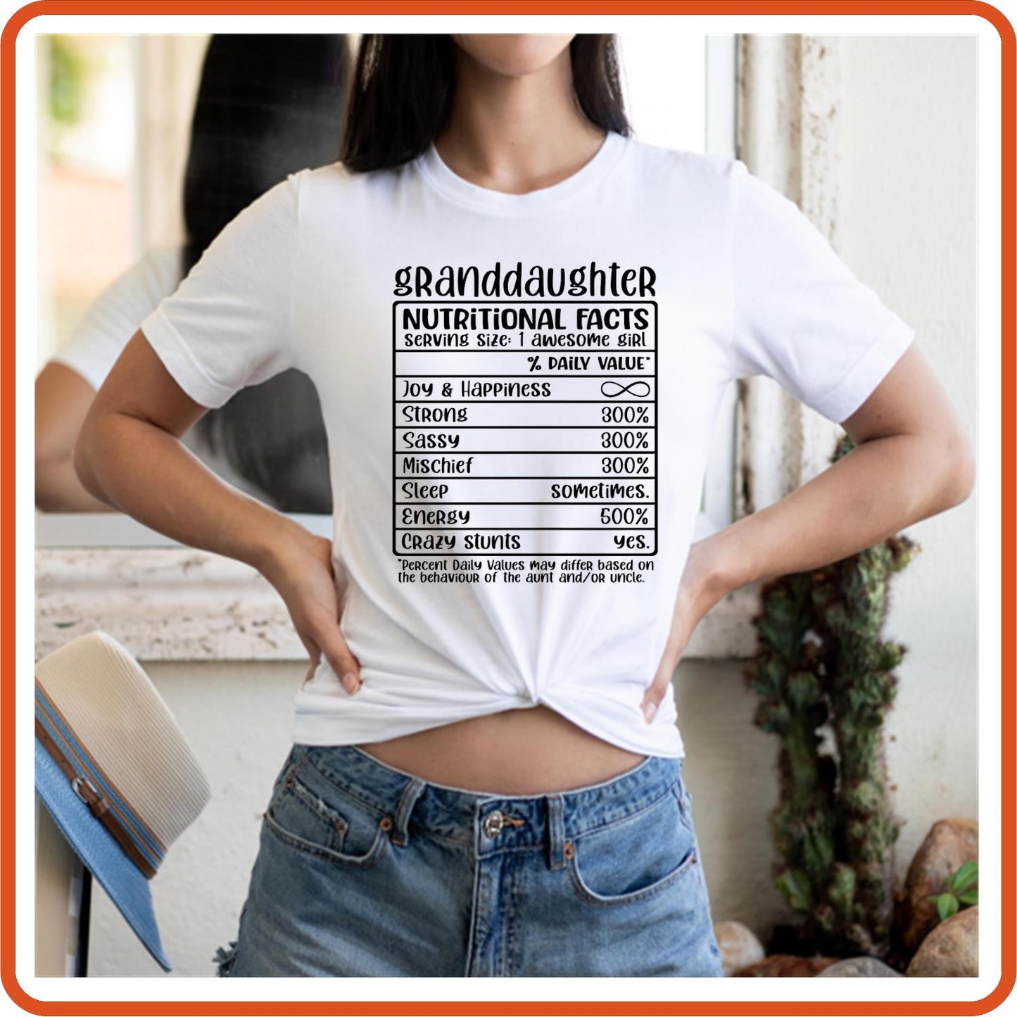 Grand Daughter Nutritional Facts | Family Shirts | T-Shirts by SEC Apparel - secapparelonline