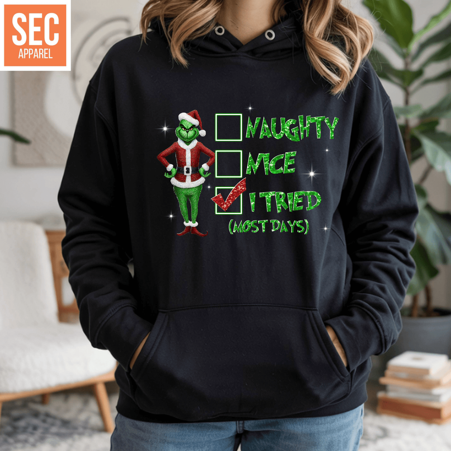 Grinch DTF Transfers Ready to Press | Naughty Nice - secapparelonline