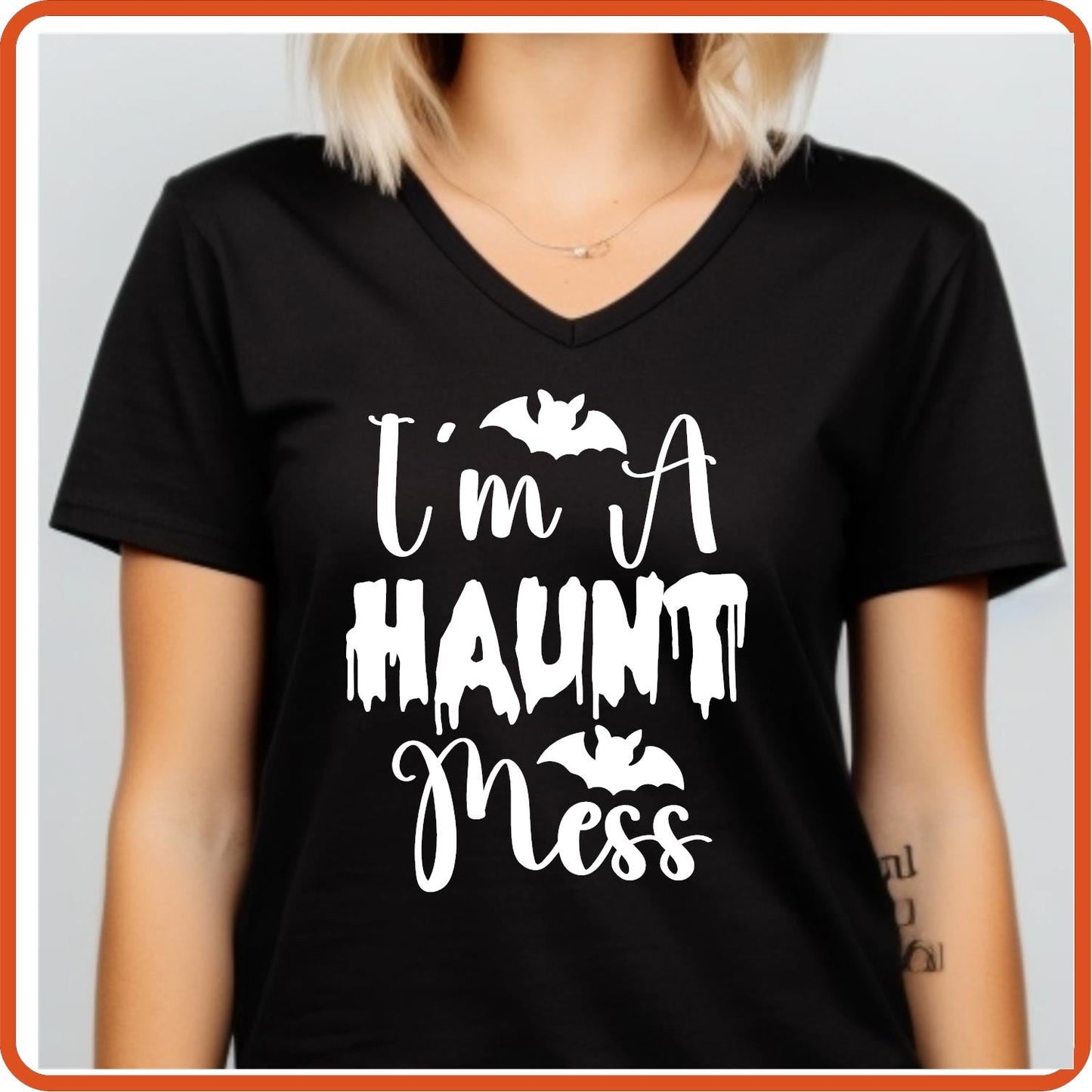 Halloween Graphic T-shirts | Halloween Shirt | SEC Apparel | I'm A Haunt Mess - secapparelonline