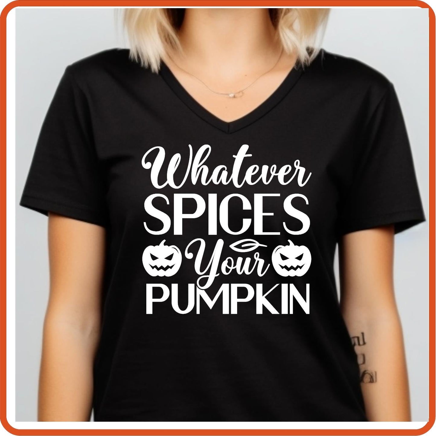 Halloween Graphic T-shirts | Halloween Shirt | SEC Apparel | Whatever Spices Your Pumpkin - secapparelonline