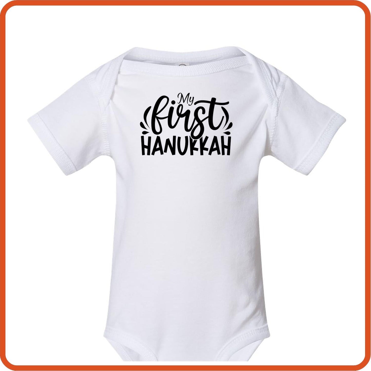 Hanukkah Graphic T-shirts | Hanukkah Shirts | SEC Apparel | My First Hanukkah - secapparelonline