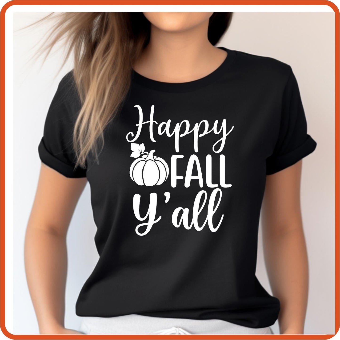 Happy Fall Y'all | Fall Shirts | T-Shirts by SEC Apparel - secapparelonline