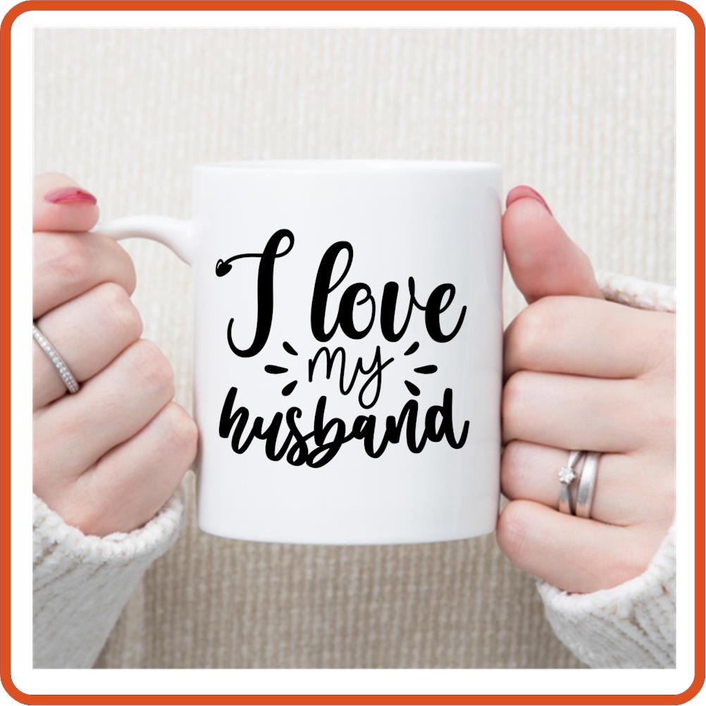 I love My Husband | Wedding Mug - 11oz Mug by SEC Apparel - secapparelonline
