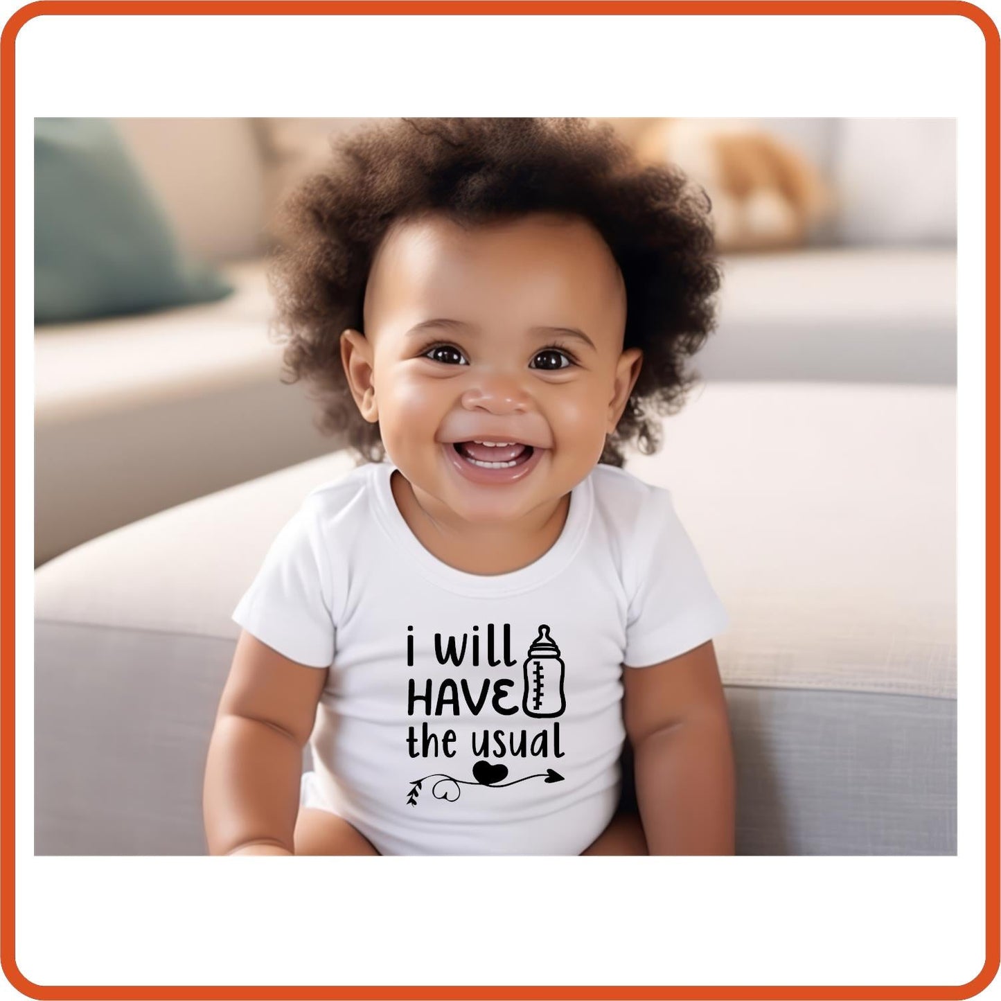 I Will Have the Usual | New Baby Shirt Bodysuit Onesies by SEC Apparel - secapparelonline
