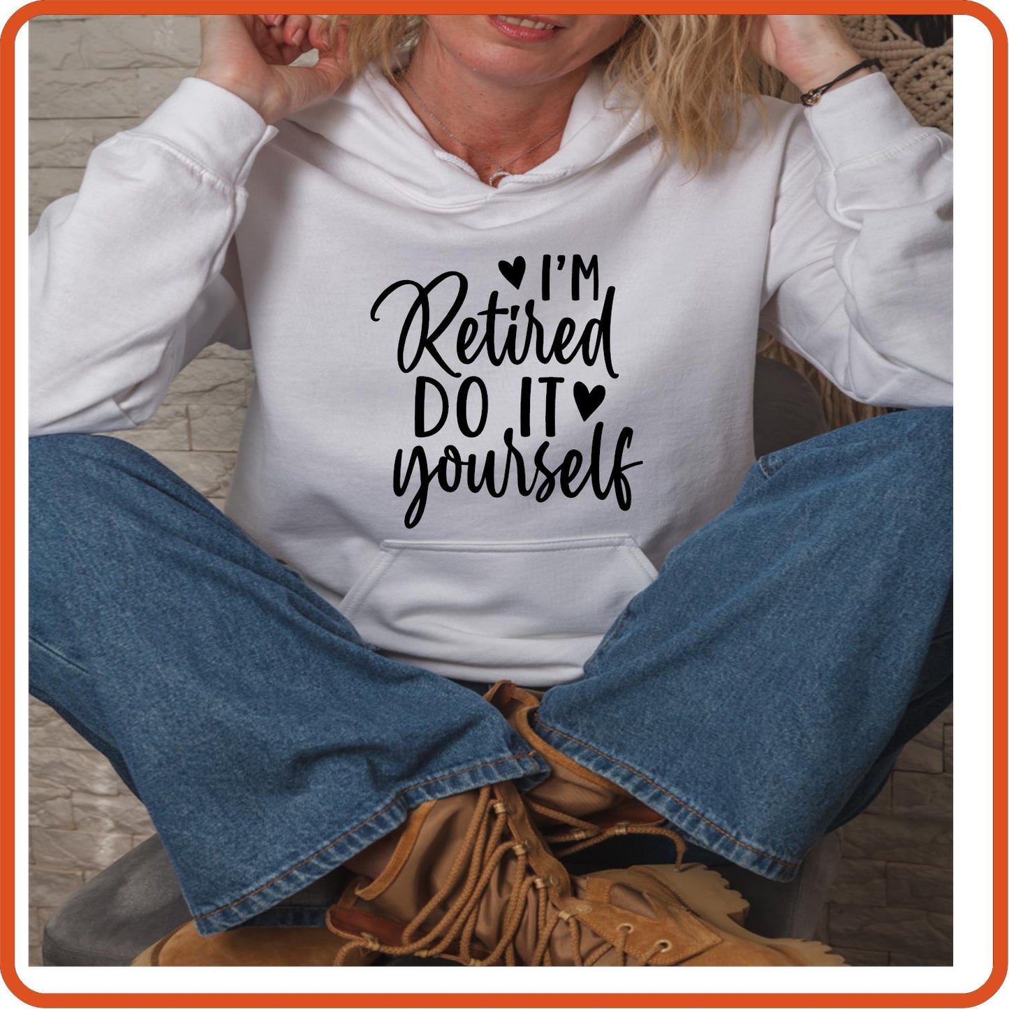 I'm Retired Do It Yourself | Retirement Iron On Decals Patches by SEC Apparel - secapparelonline