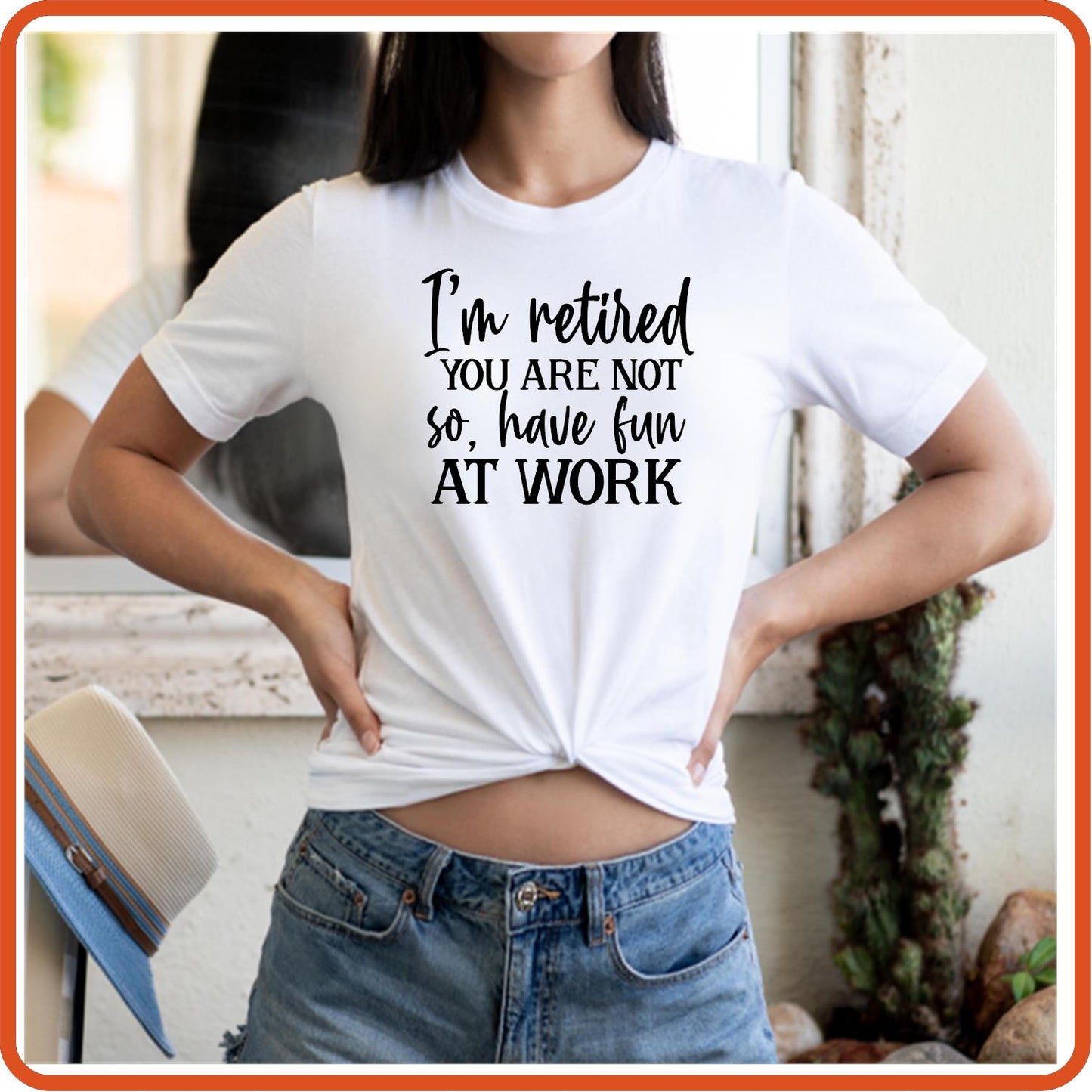 I'm Retired You Are Not | Retirement Iron On Decals Patches by SEC Apparel - secapparelonline