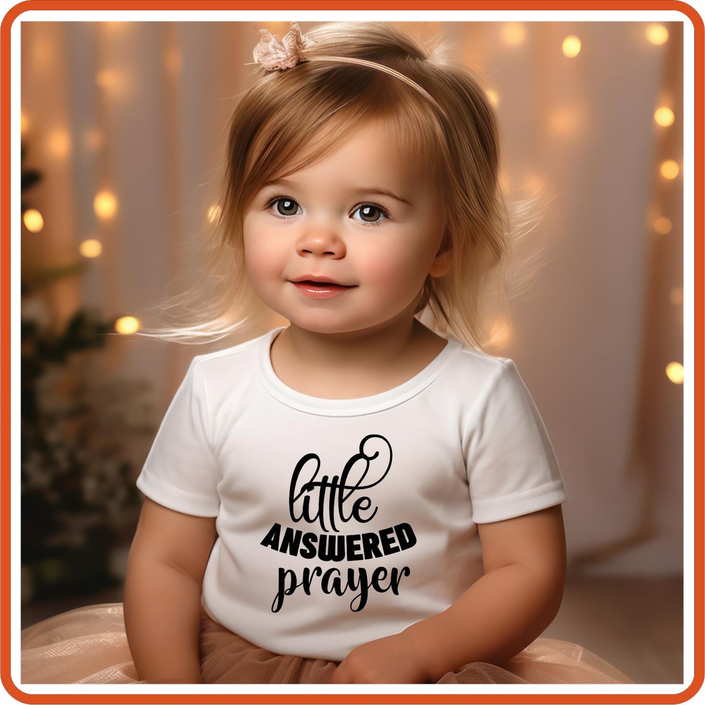 Little Answered Prayer | New Baby Iron On Decal Patches by SEC Apparel - secapparelonline