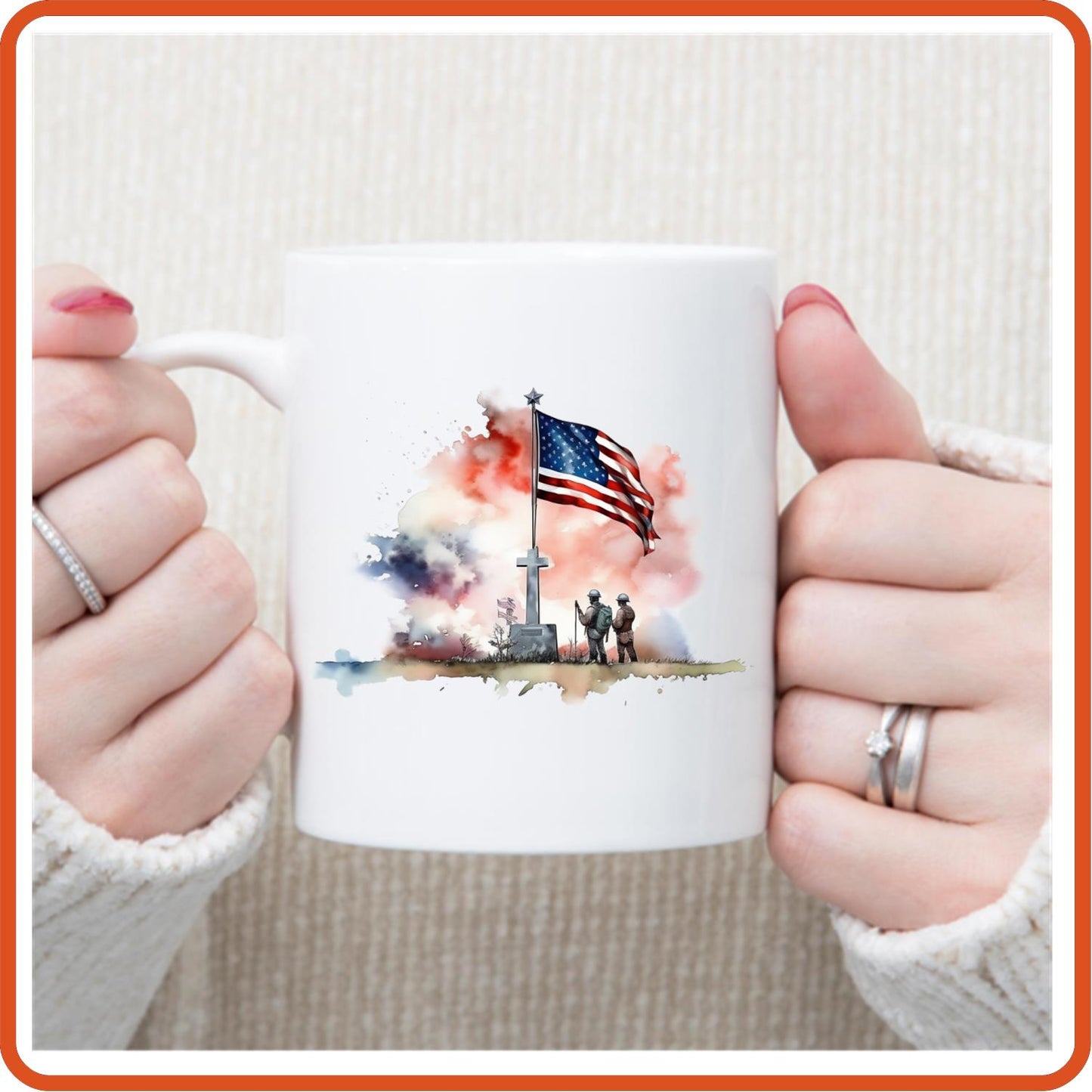 Memorial Day Mugs - 11oz Coffee Mug for service personnel. v.5 - secapparelonline
