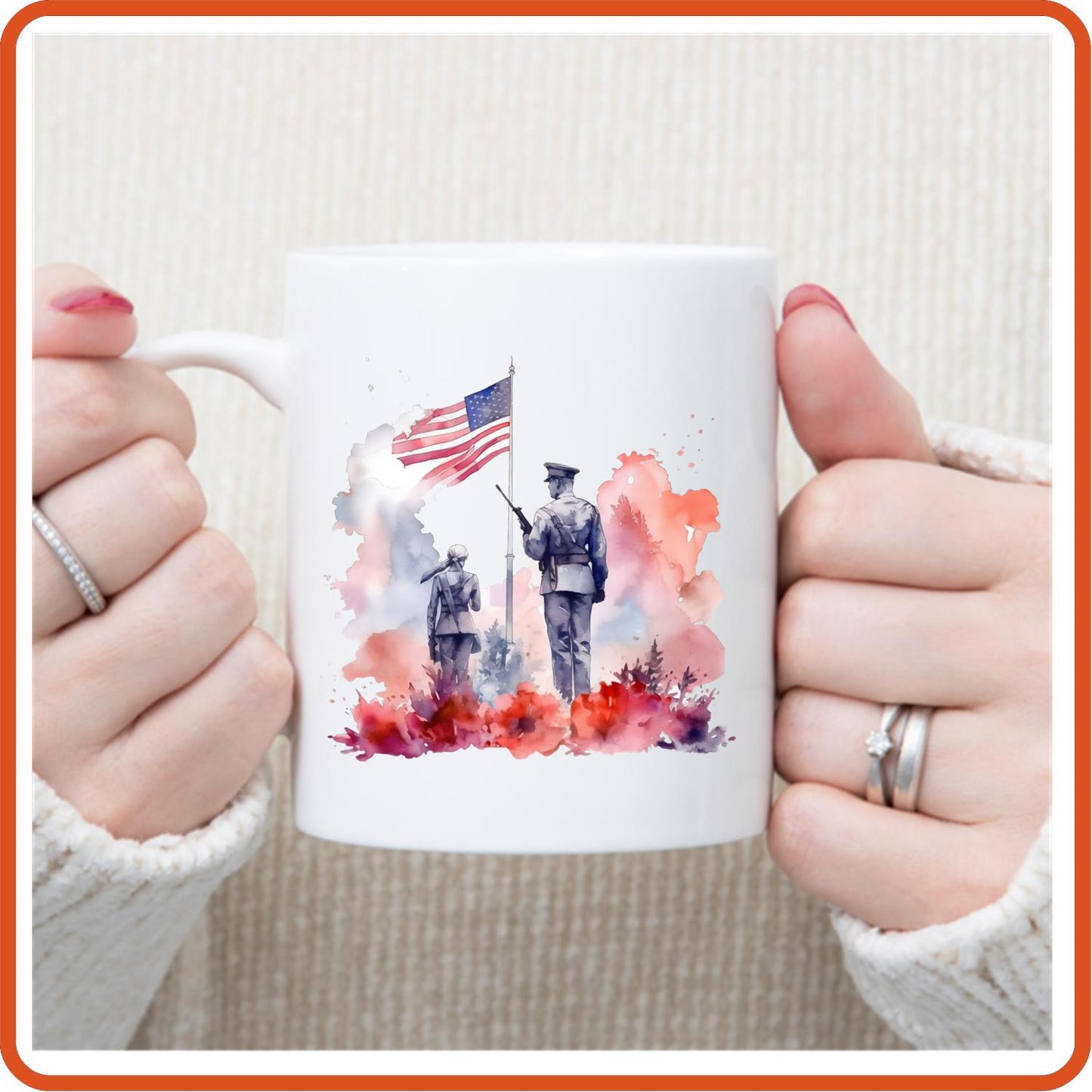 Memorial Day Mugs - 11oz Coffee Mug for service personnel. v.6 - secapparelonline