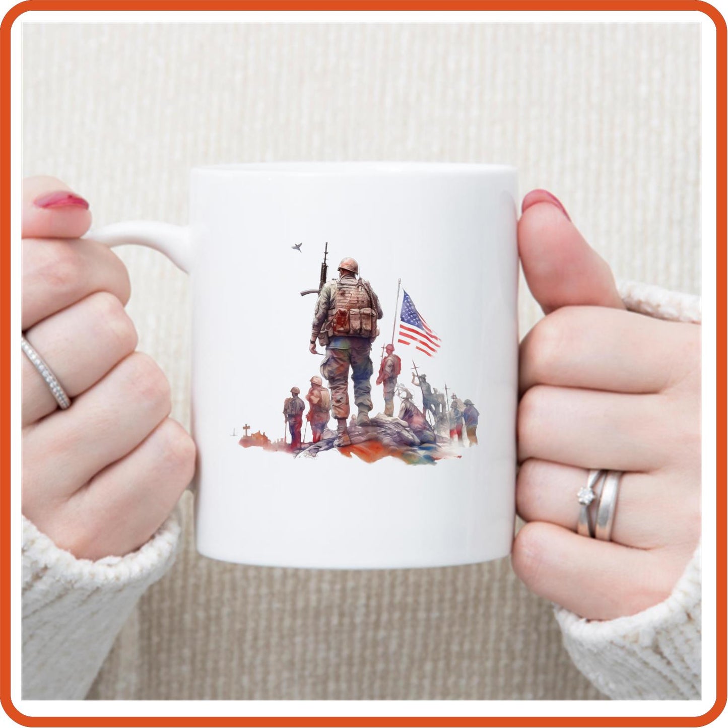 Memorial Day Mugs - 11oz Coffee Mug for service personnel. v.9 - secapparelonline